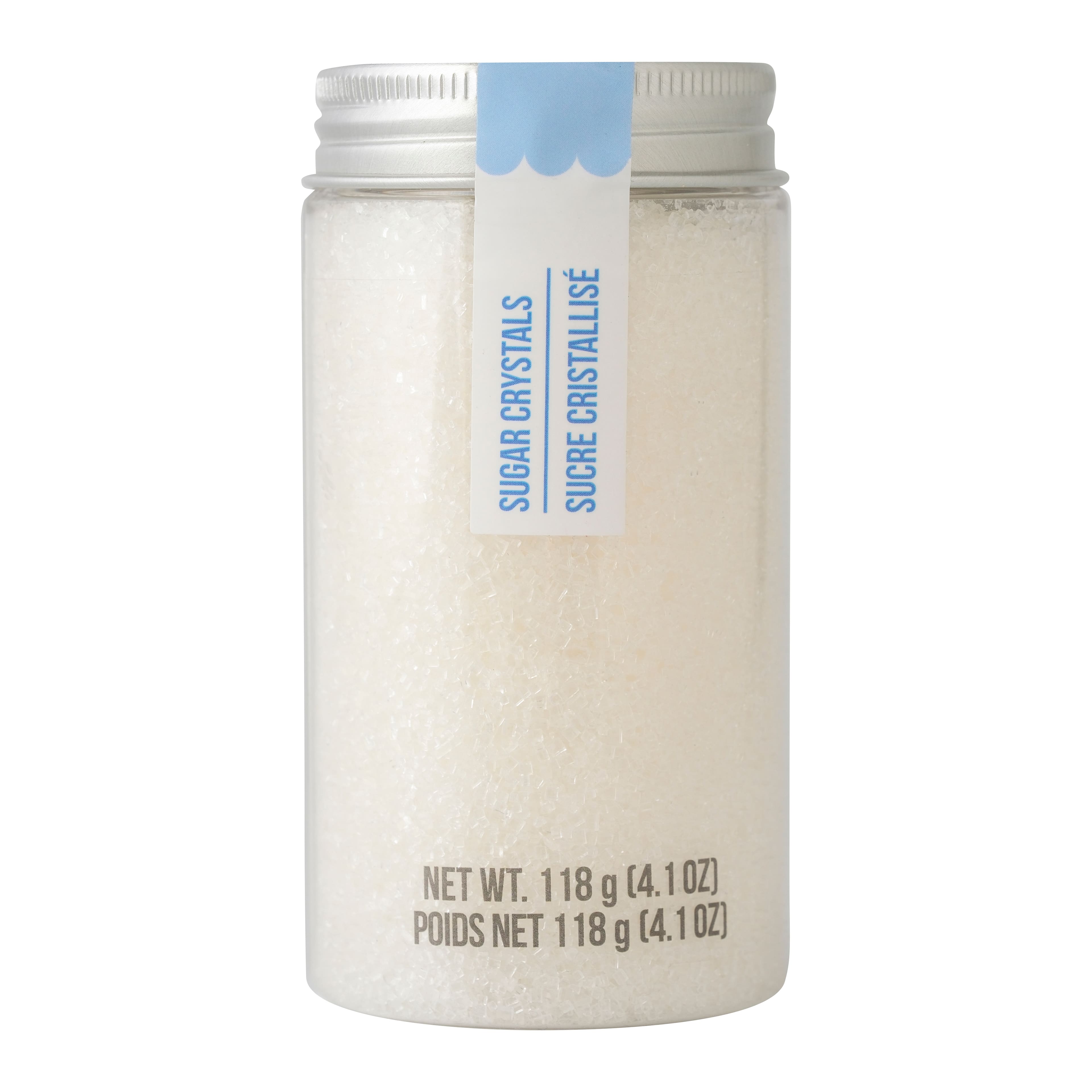 PME Cake Sweet Street&#xAE; 4oz. White Sanding Sugar Crystals