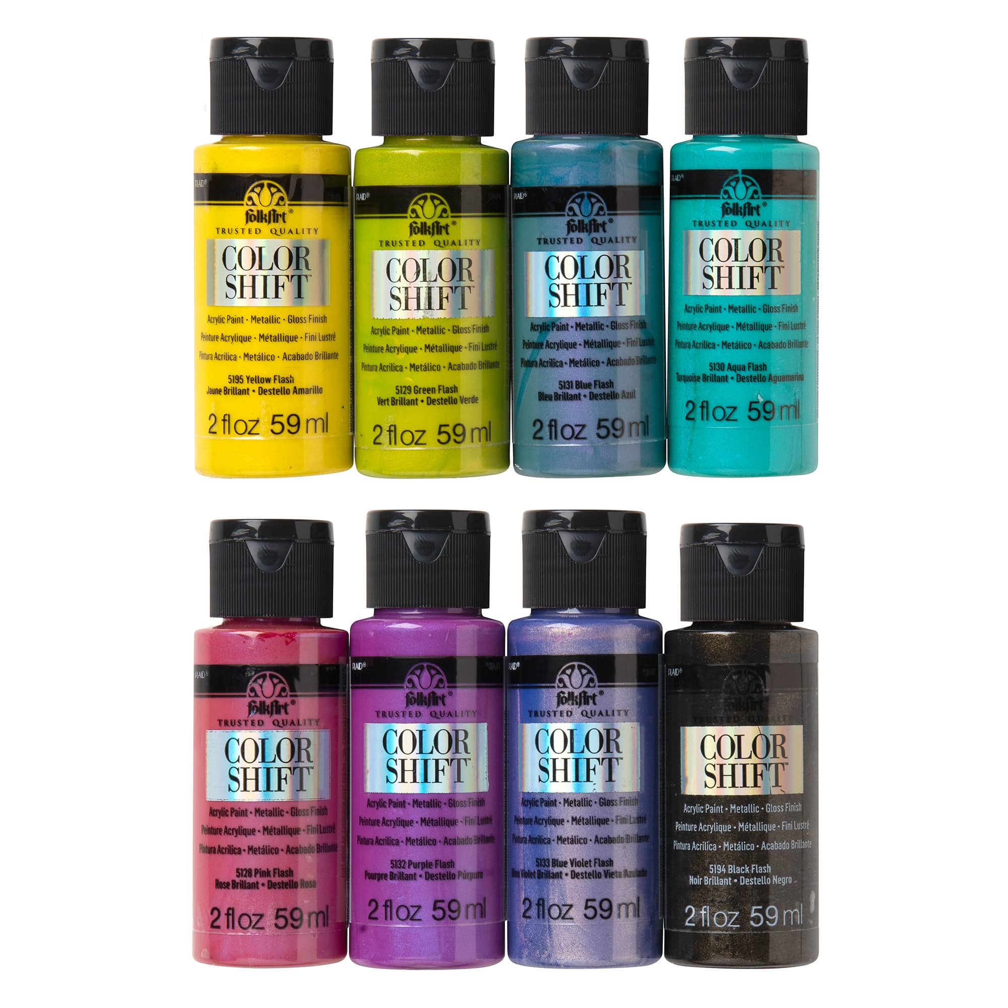 FolkArt&#xAE; Color Shift Gloss Acrylic Craft Paint 8 Color Set