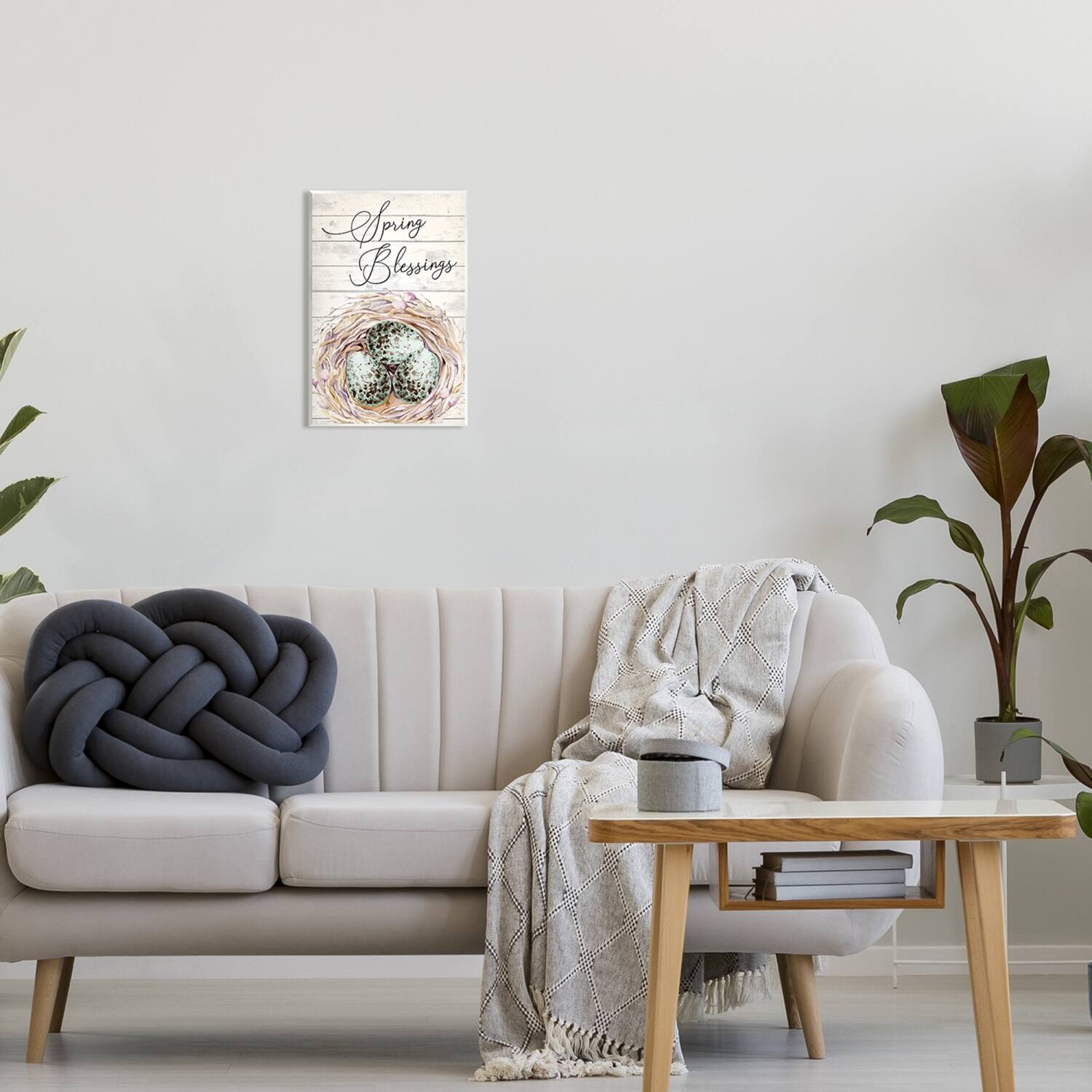 Stupell Industries Spring Blessings Bird Nest Nature Wall Plaque Art