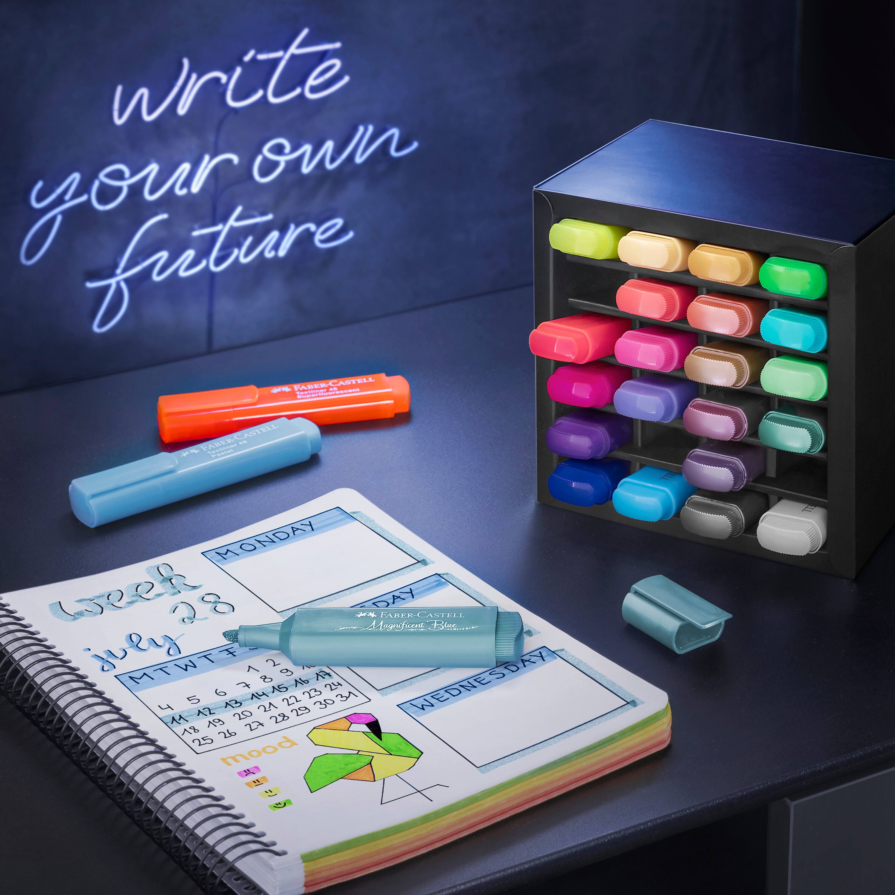 Faber-Castell® Textliner 24 Color Desk Set