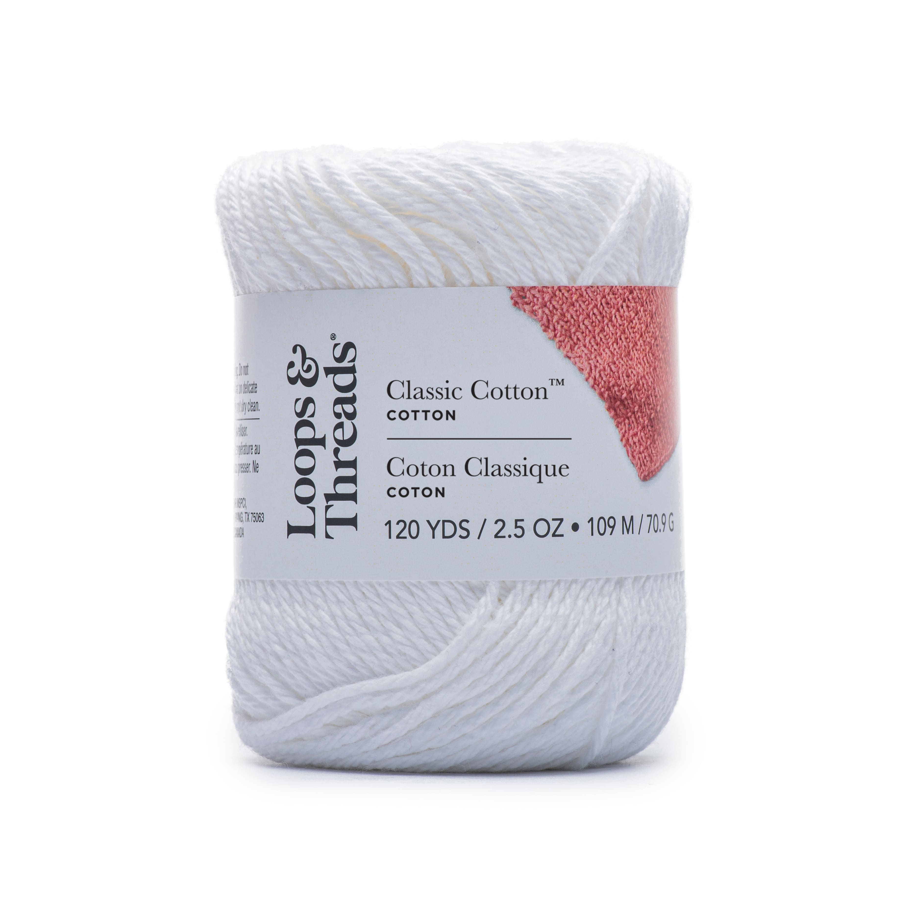 18 Pack: Classic Cotton&#x2122; Yarn by Loops &#x26; Threads&#xAE;