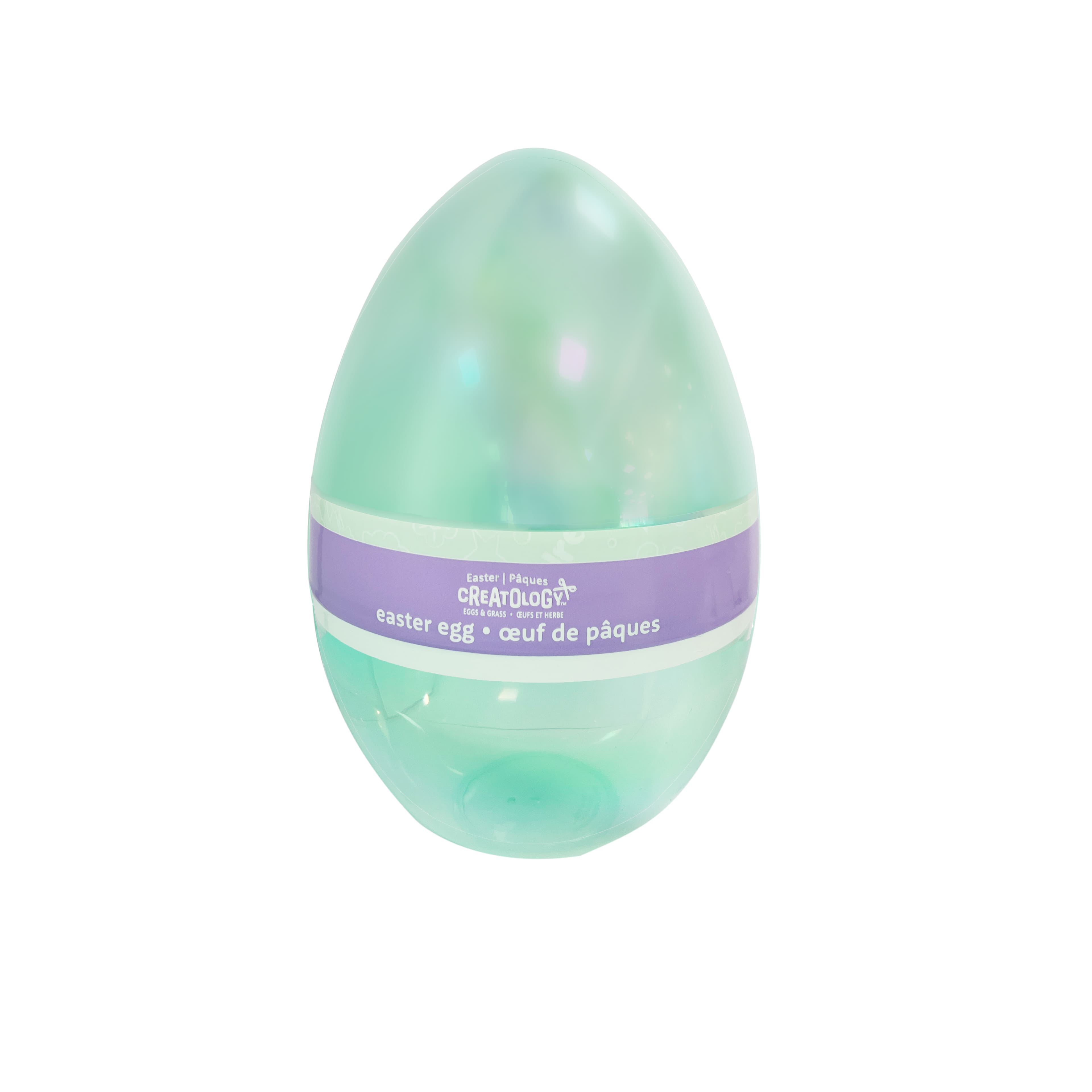 10&#x22; Teal Plastic Easter Egg by Creatology&#x2122;