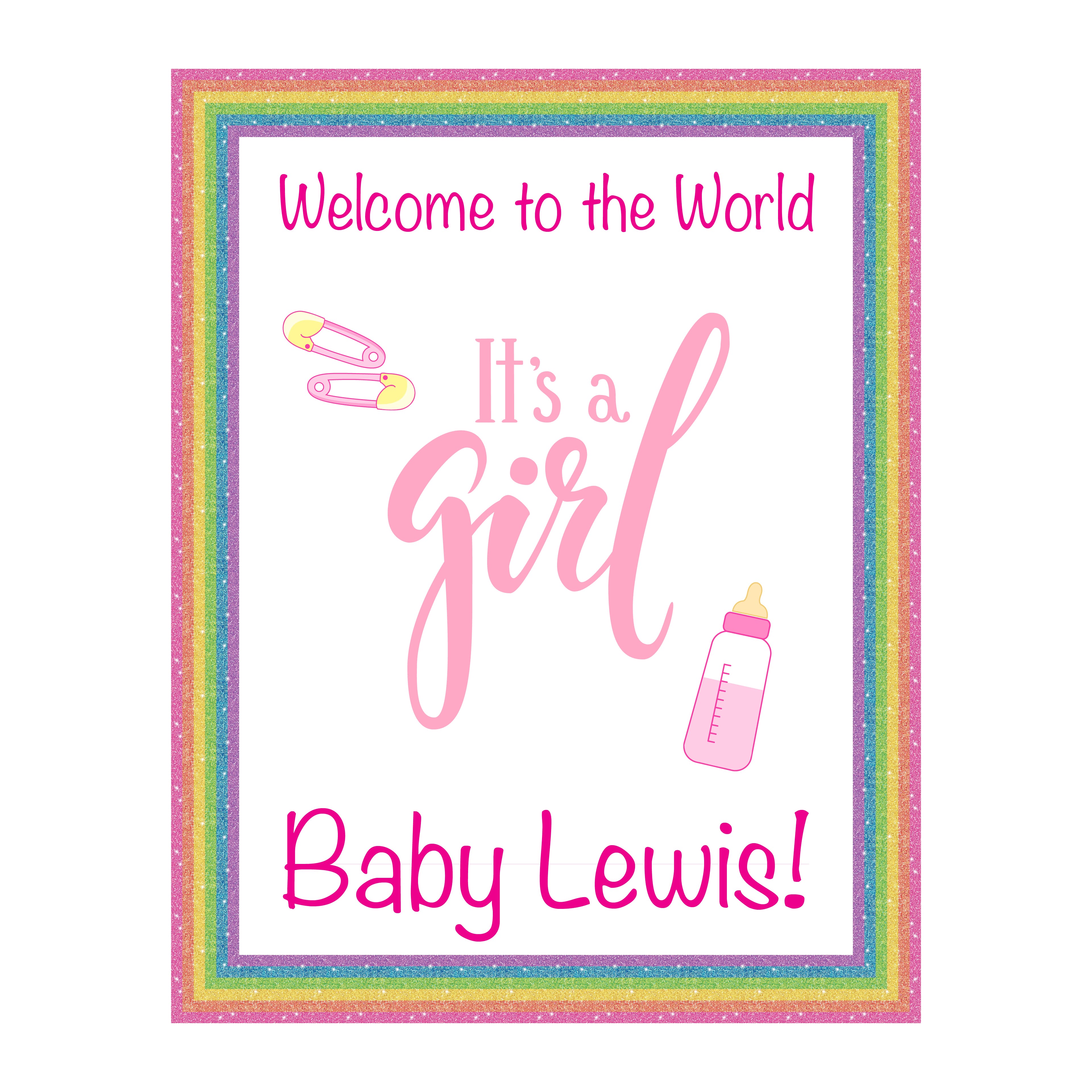 Royal Brites&#xAE; 22&#x22; x 28&#x22; Glitter Rainbow Border Poster Board