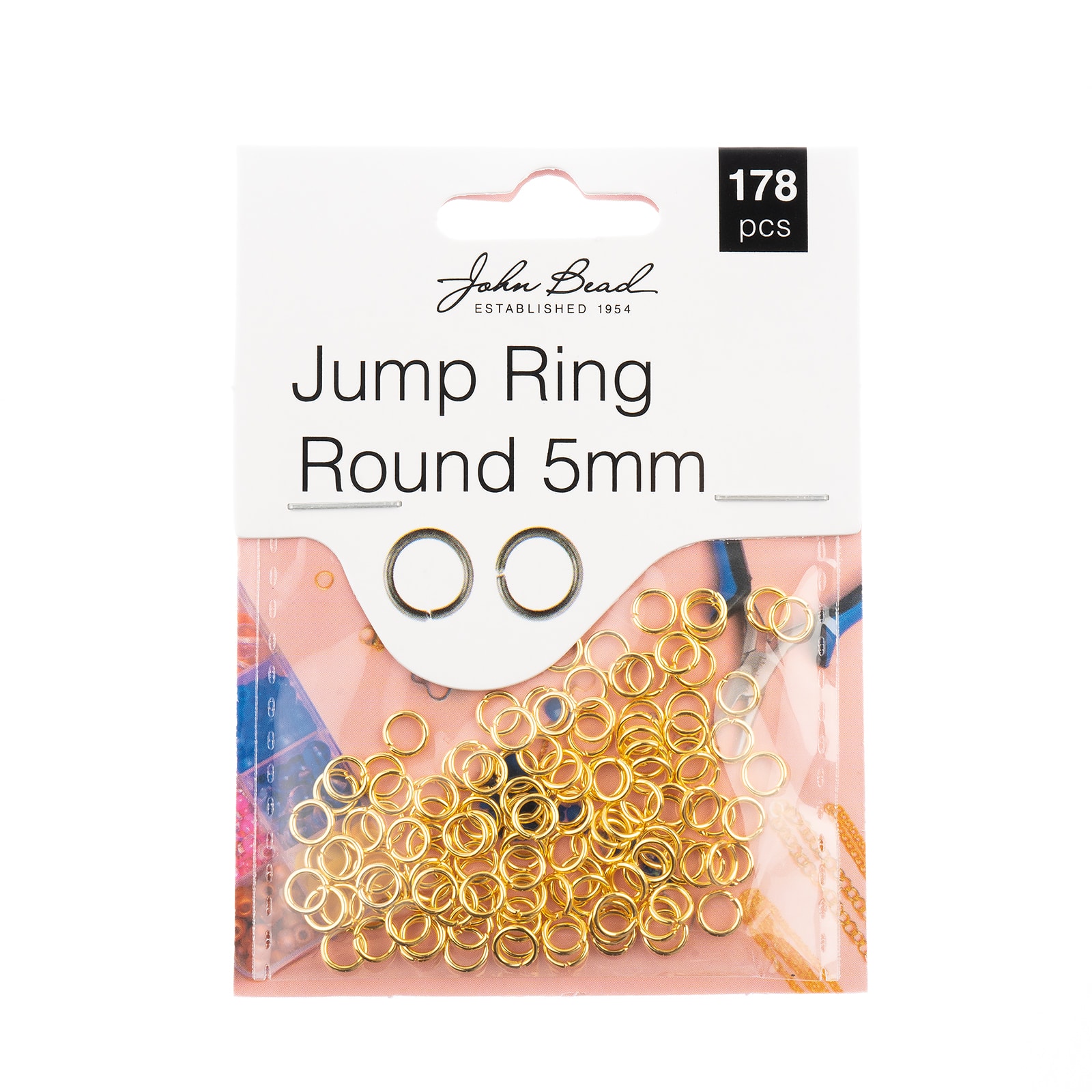 John Bead Must Have Findings 5mm Round Jump Ring, 178ct.