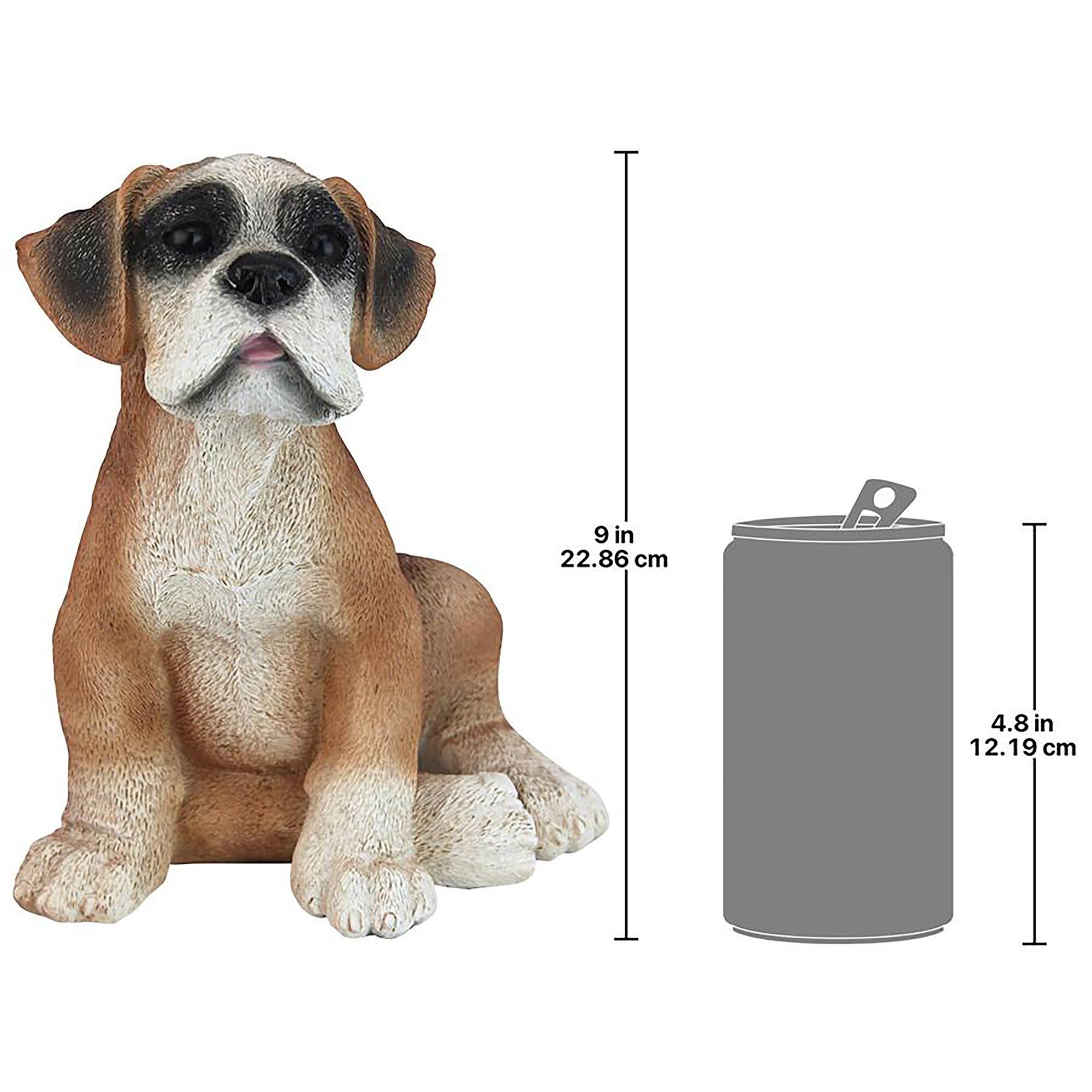 Design Toscano 9&#x22; Boxer Puppy Dog Statue