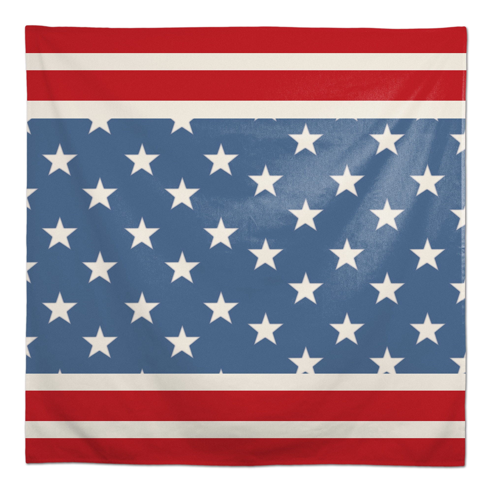 Designs Direct Red &#x26; Blue Stars &#x26; Stripes Tablecloth