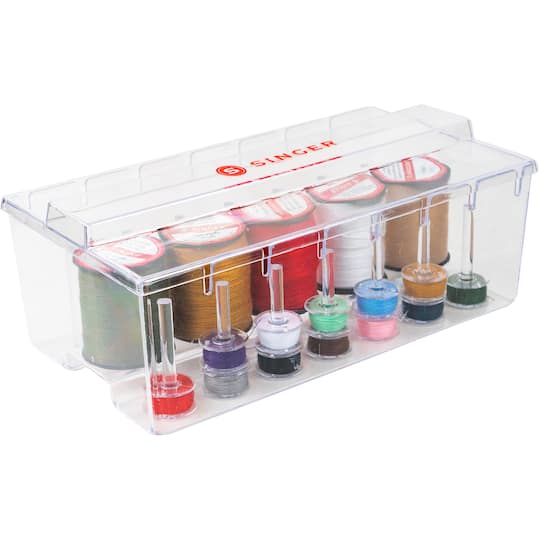 SINGER® Clear Plastic Thread Box | Michaels