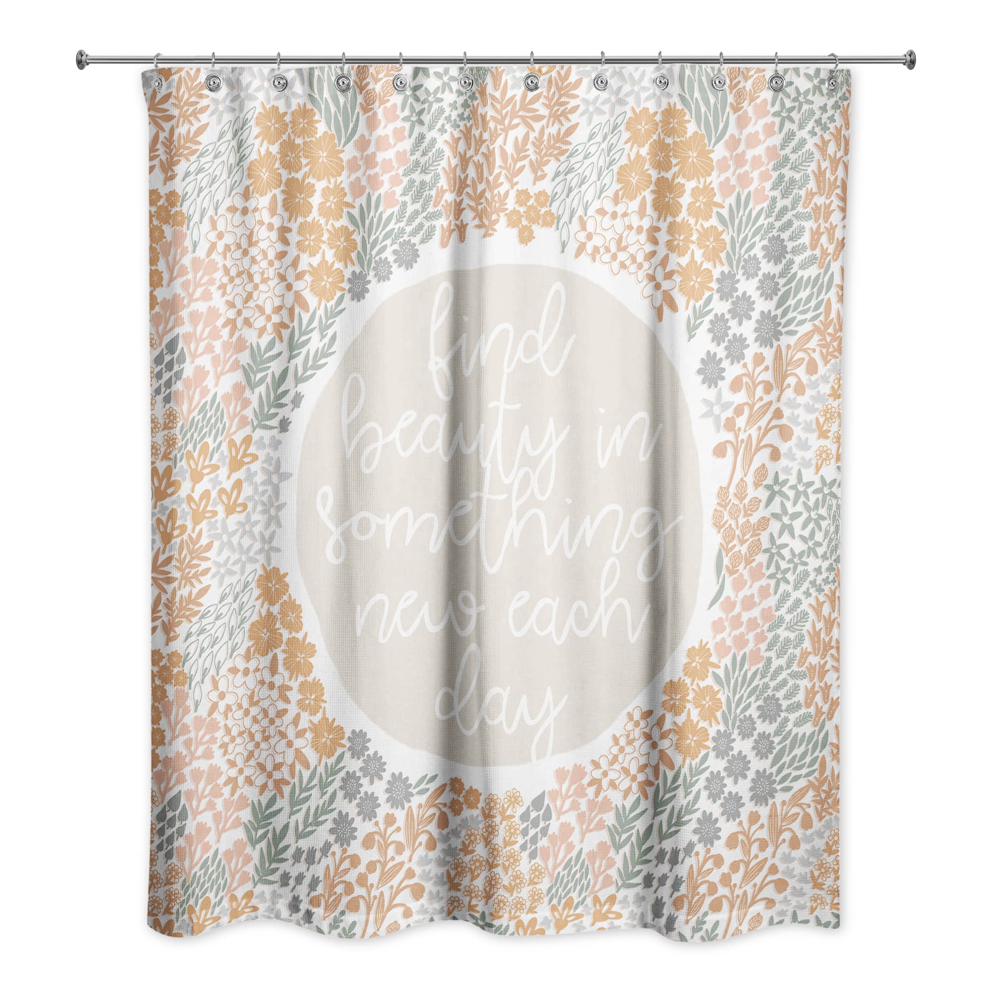 Find Beauty in Something New 71" x 74" Shower Curtain By Designs Direct | Michaels®