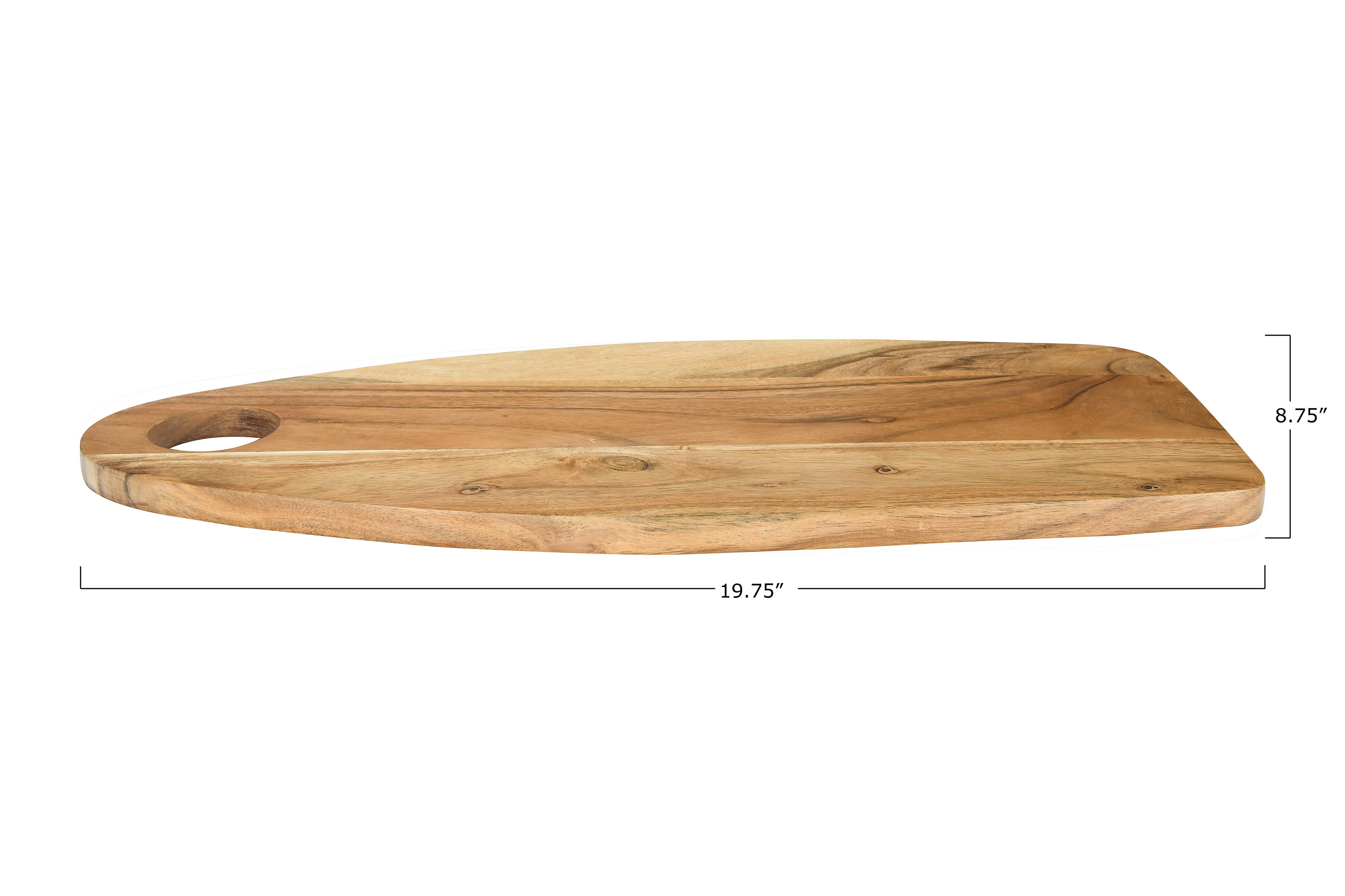 Hello Honey® 19" Acacia Wood Cheese/Cutting Board with Handle