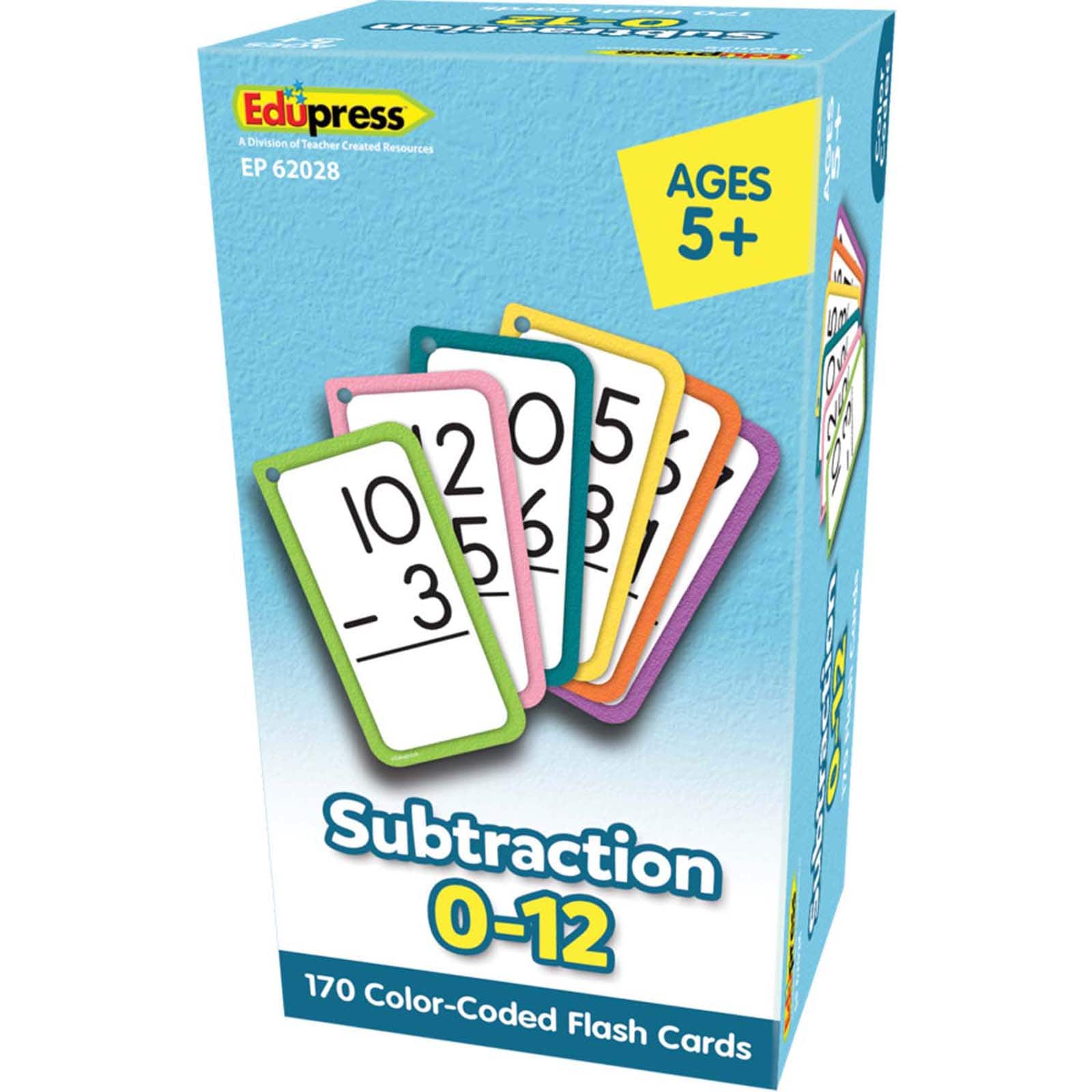 Edupress&#x2122; Subtraction All Facts 0-12 Flash Cards