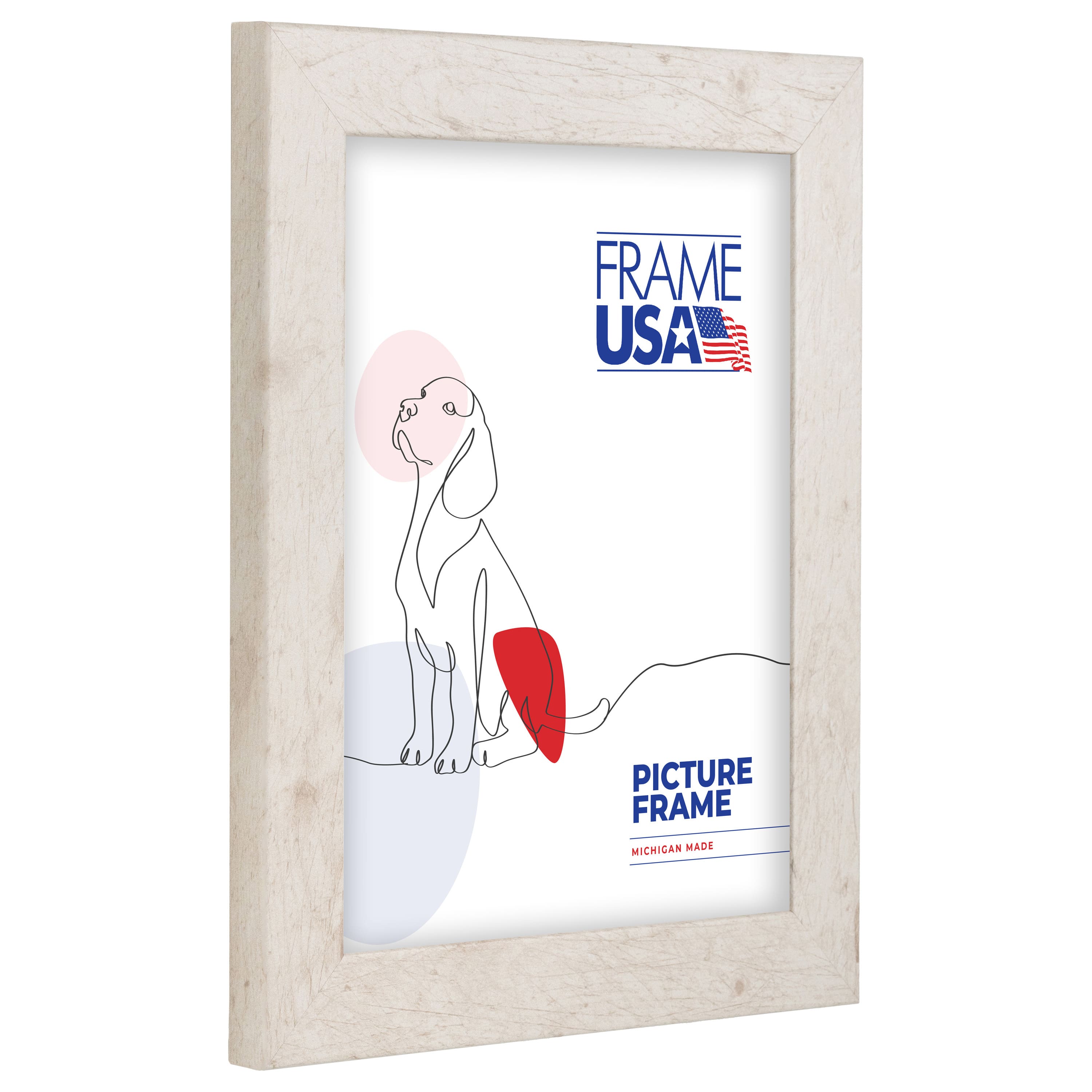 Frame USA Rustic White Single Image Picture Frame