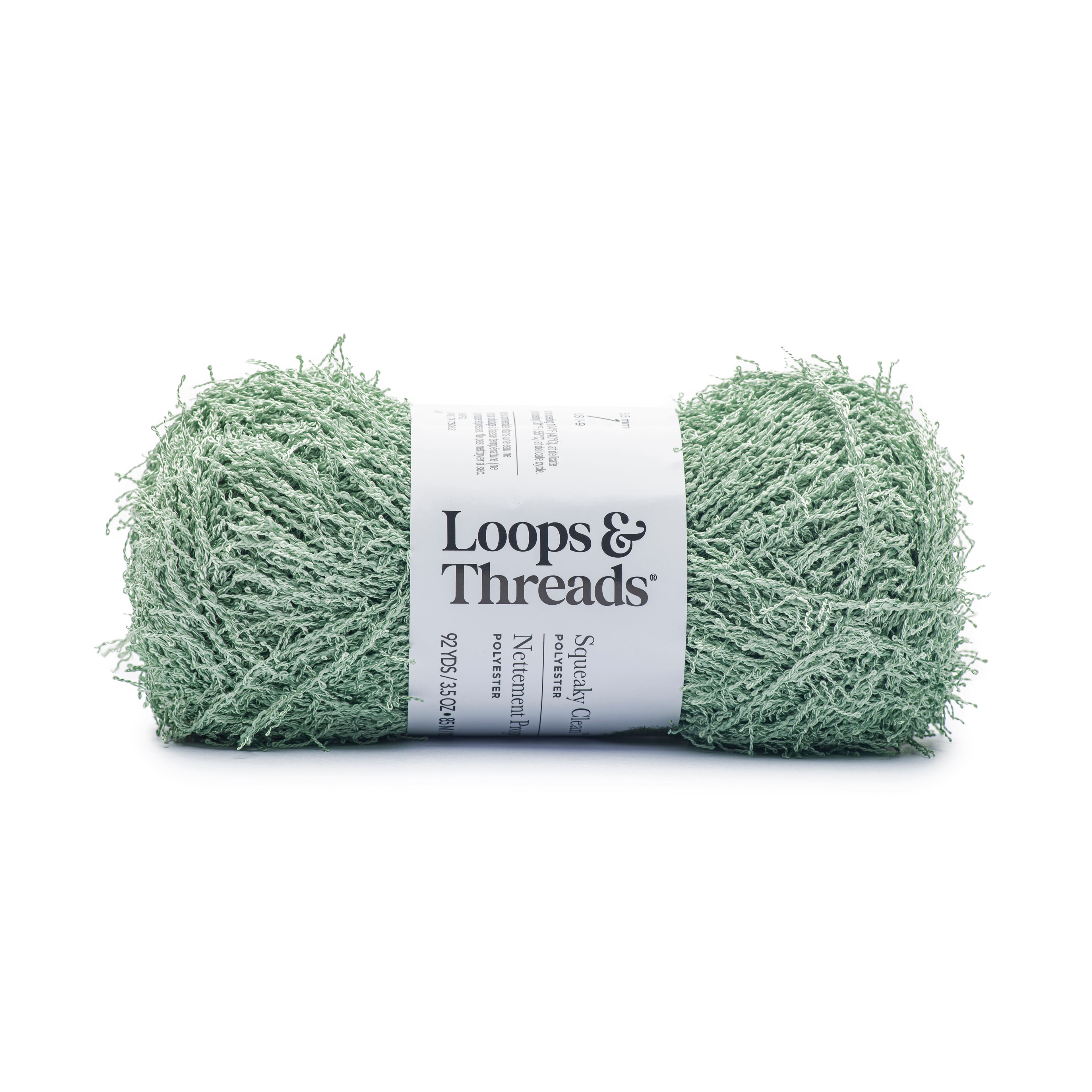 15 Pack: Squeaky Clean&#x2122; Solid Yarn by Loops &#x26; Threads&#xAE;
