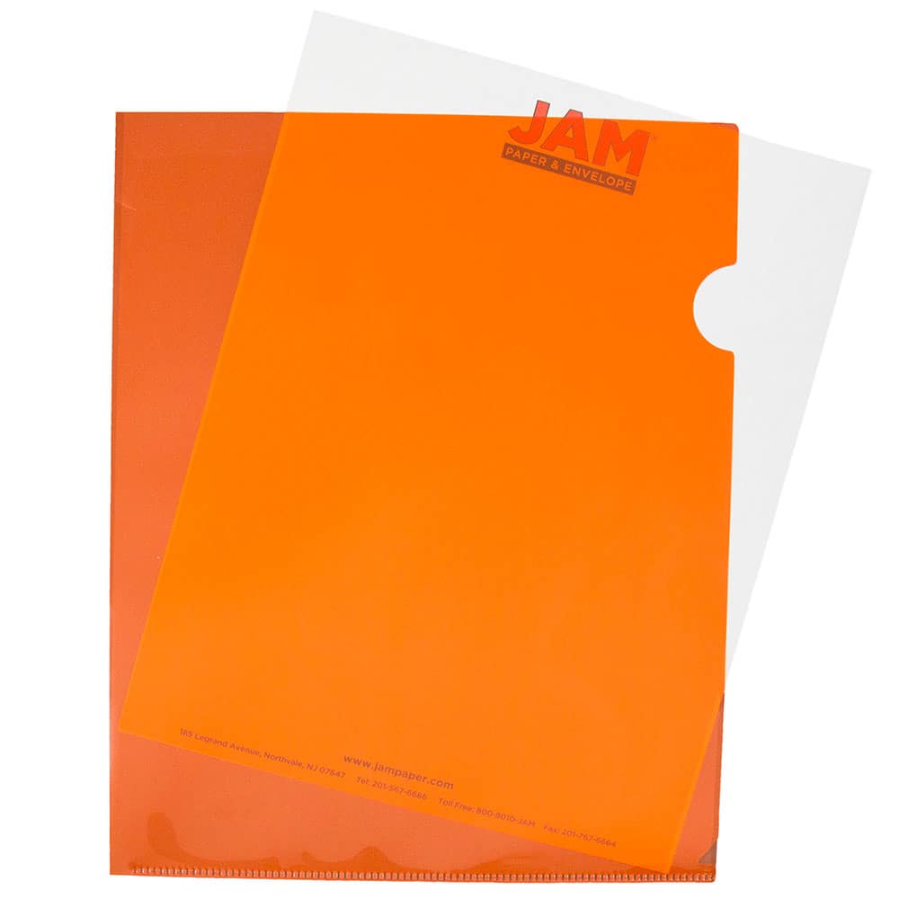 JAM Paper 9" x 11.5" Plastic Sleeve Page Protectors, 12ct. in Orange | Michaels®