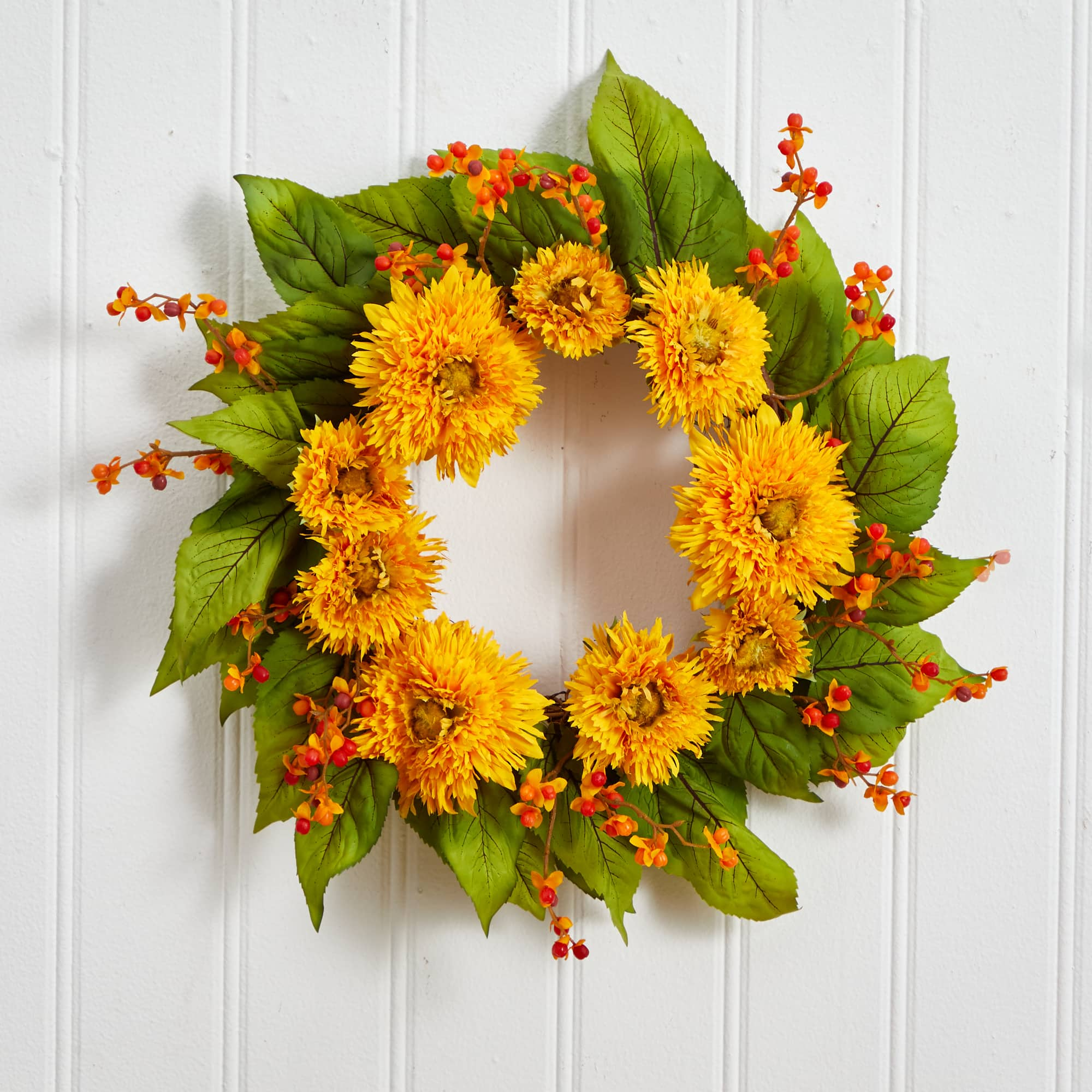 22&#x27;&#x27; Golden Sunflower Wreath