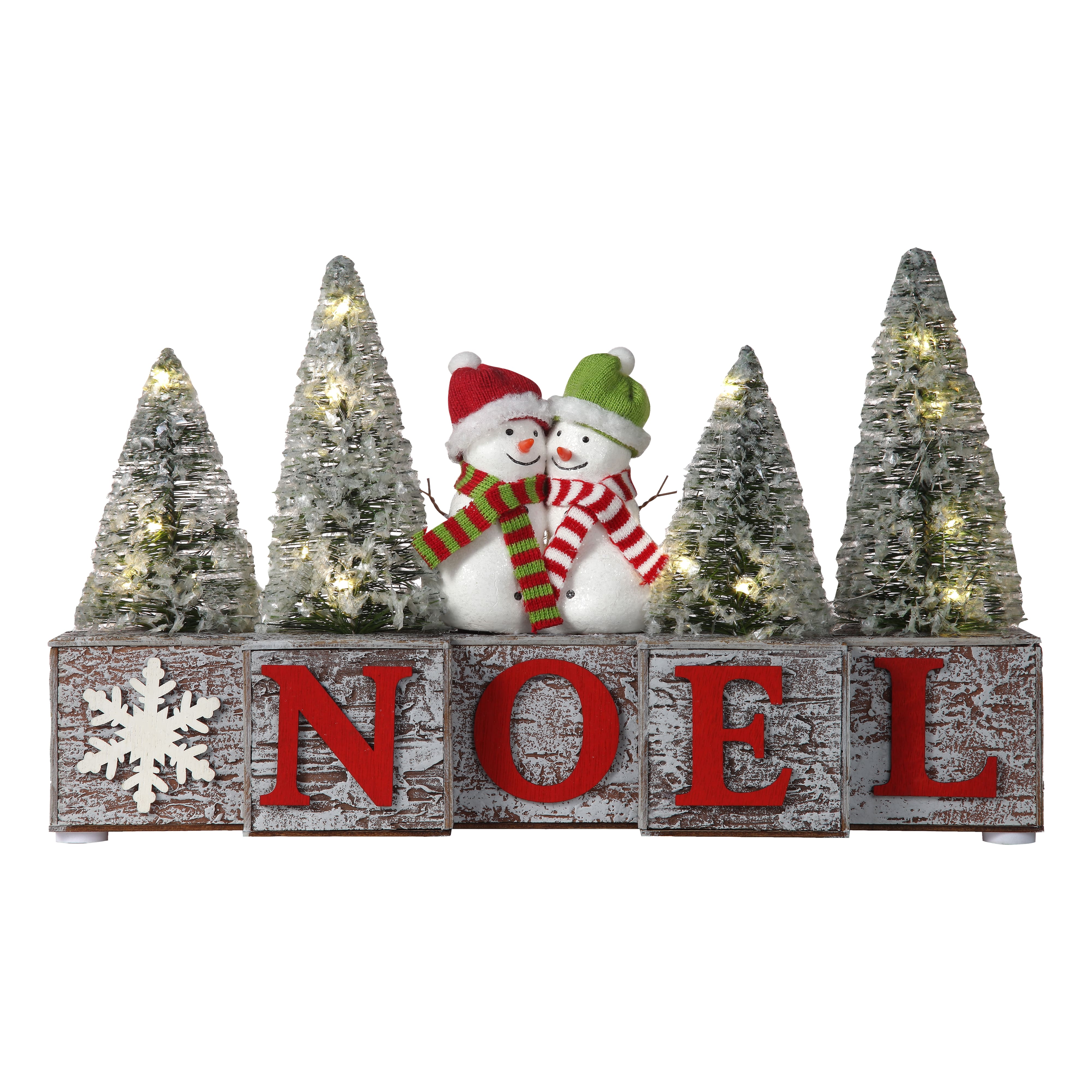Haute Decor 13&#x22; Christmas Wood Noel Blocks