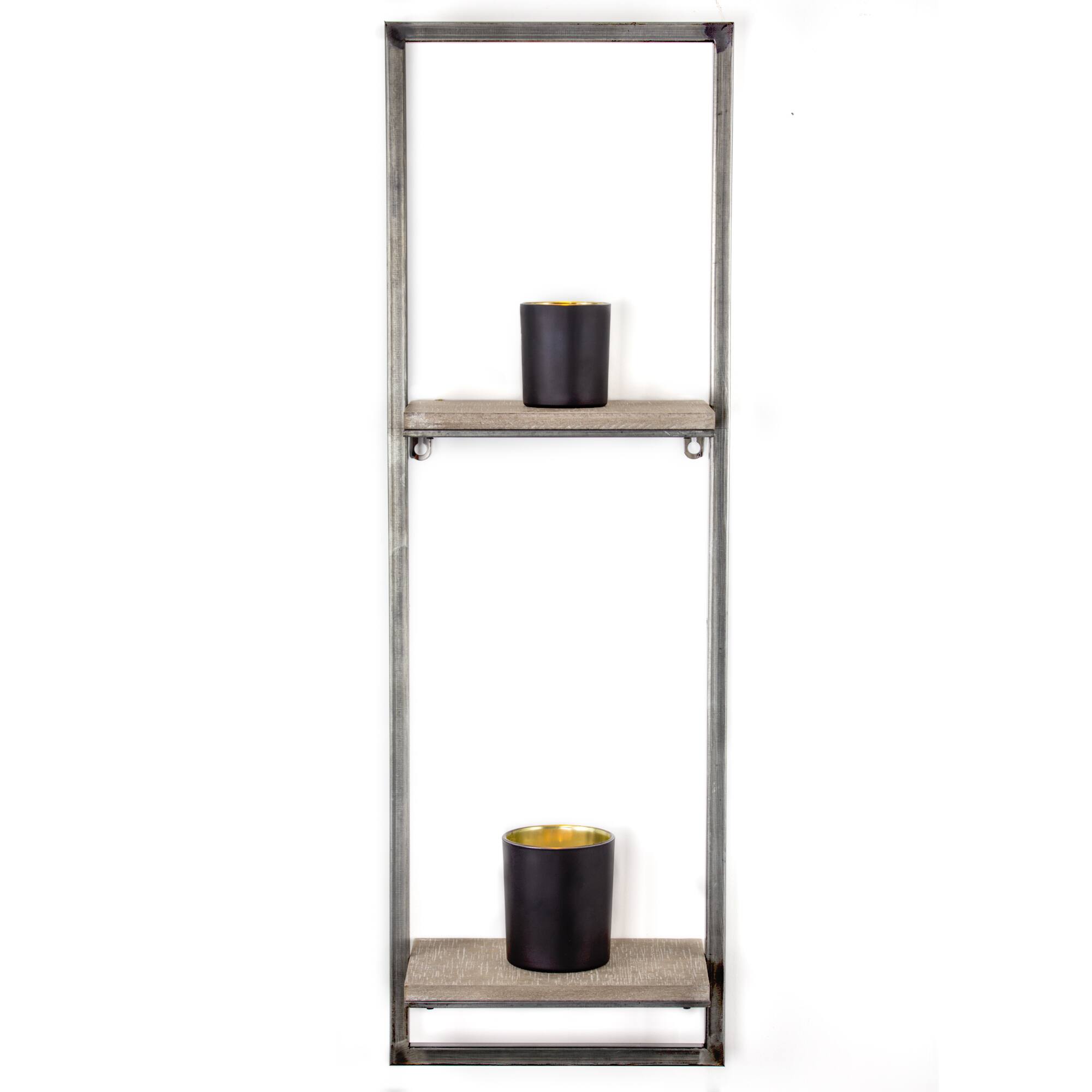 Rustic Hanging Shelves Rack