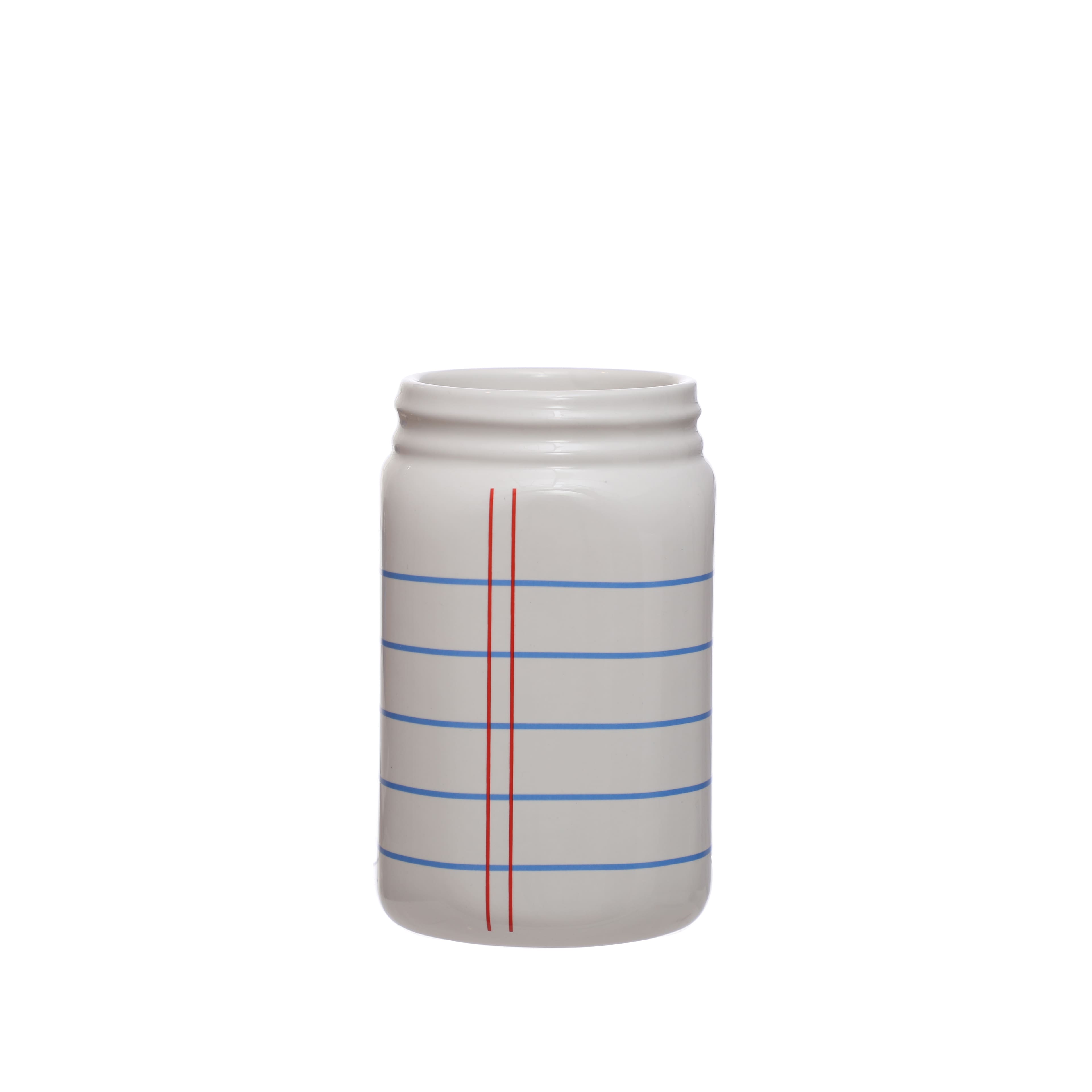 6&#x22; Notebook Paper Ceramic Jar by B2C&#x2122;