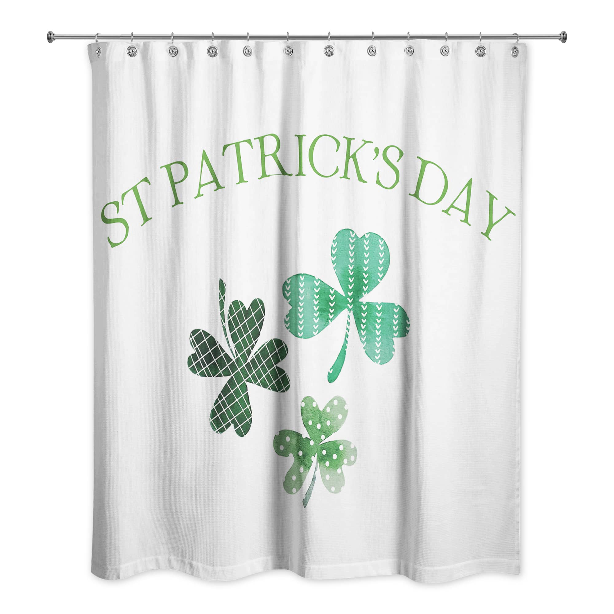 St Patricks Clovers Shower Curtain 71" x 74" Shower Curtain