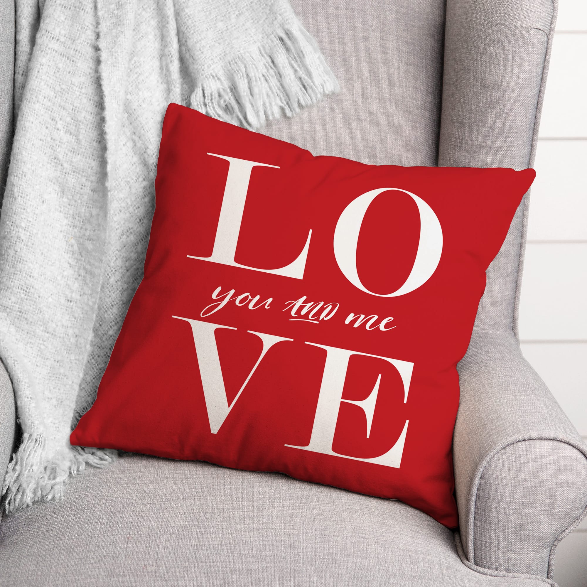 Love Letters Throw Pillow