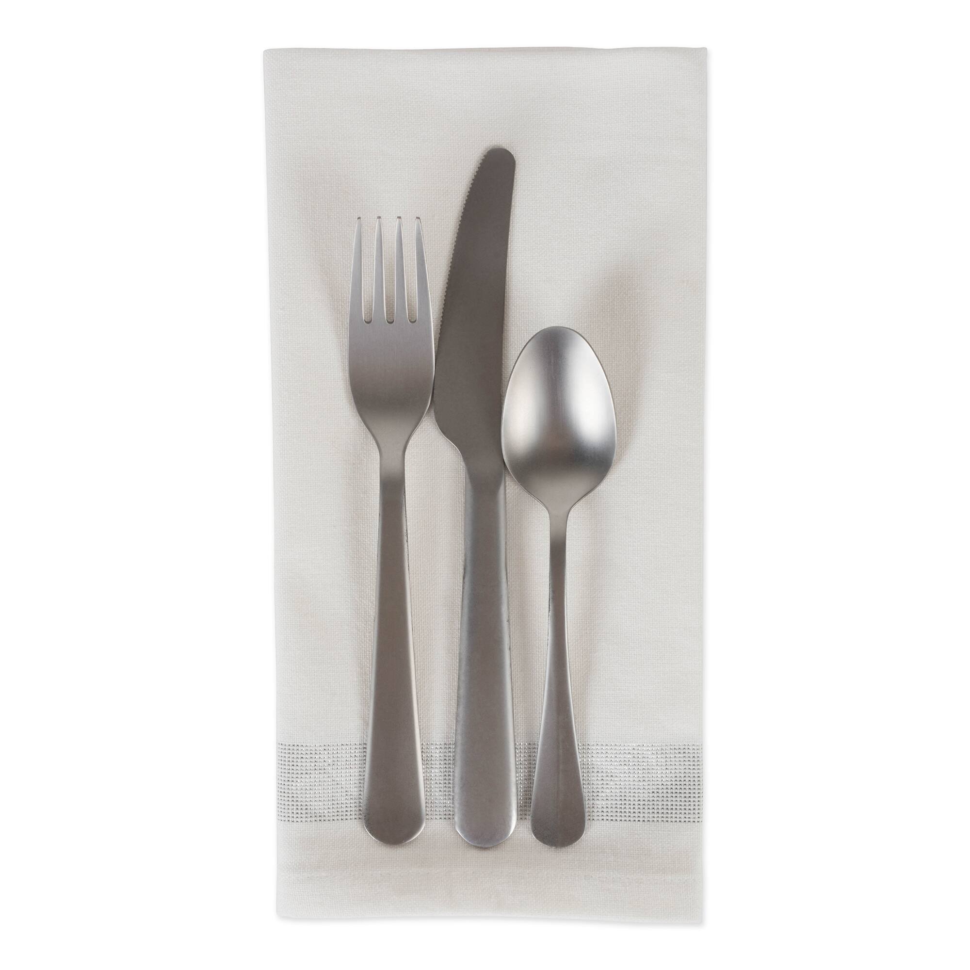 DII® Silver Sparkle Stripe Napkins, 6ct.
