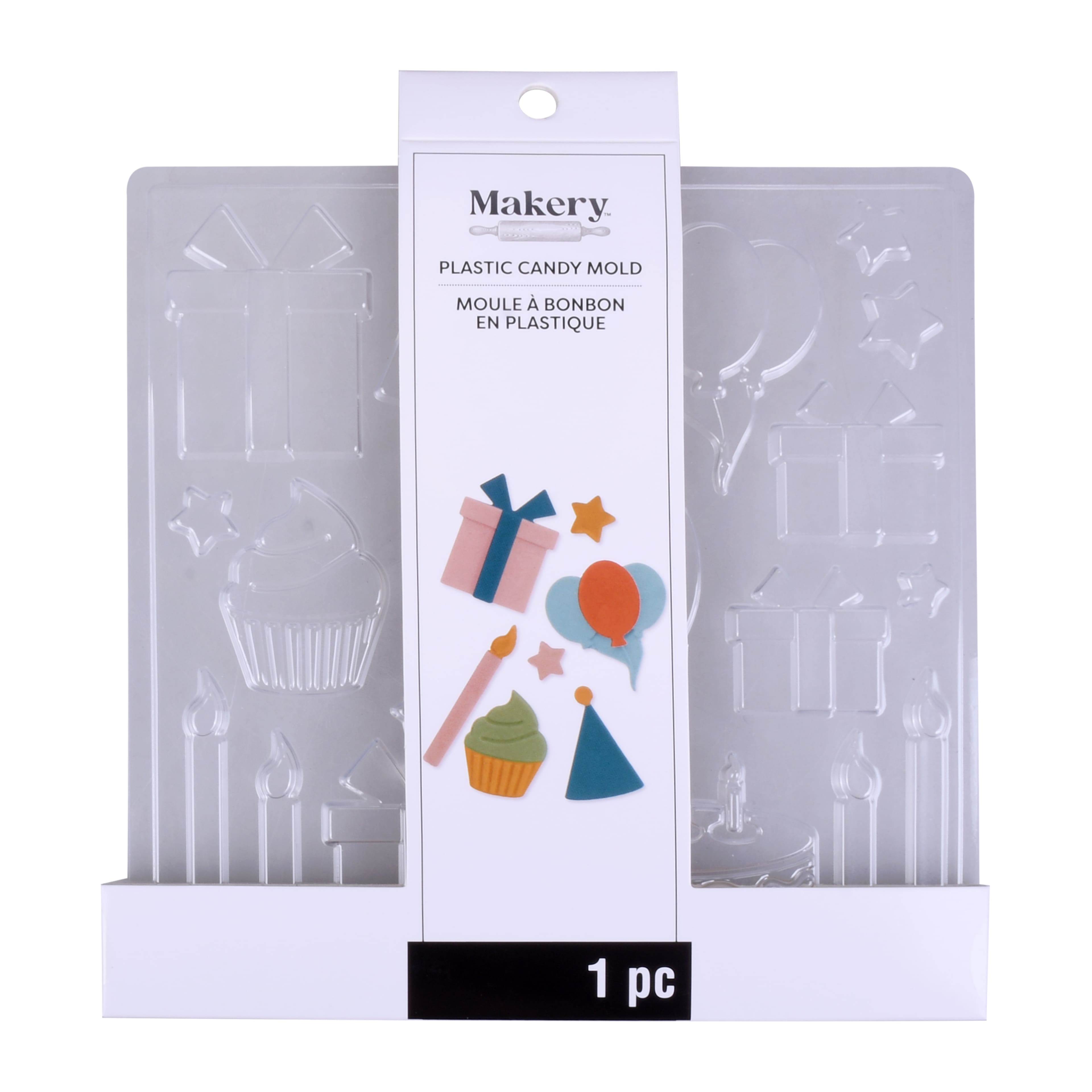 Birthday Plastic Candy Mold by Makery&#x2122;