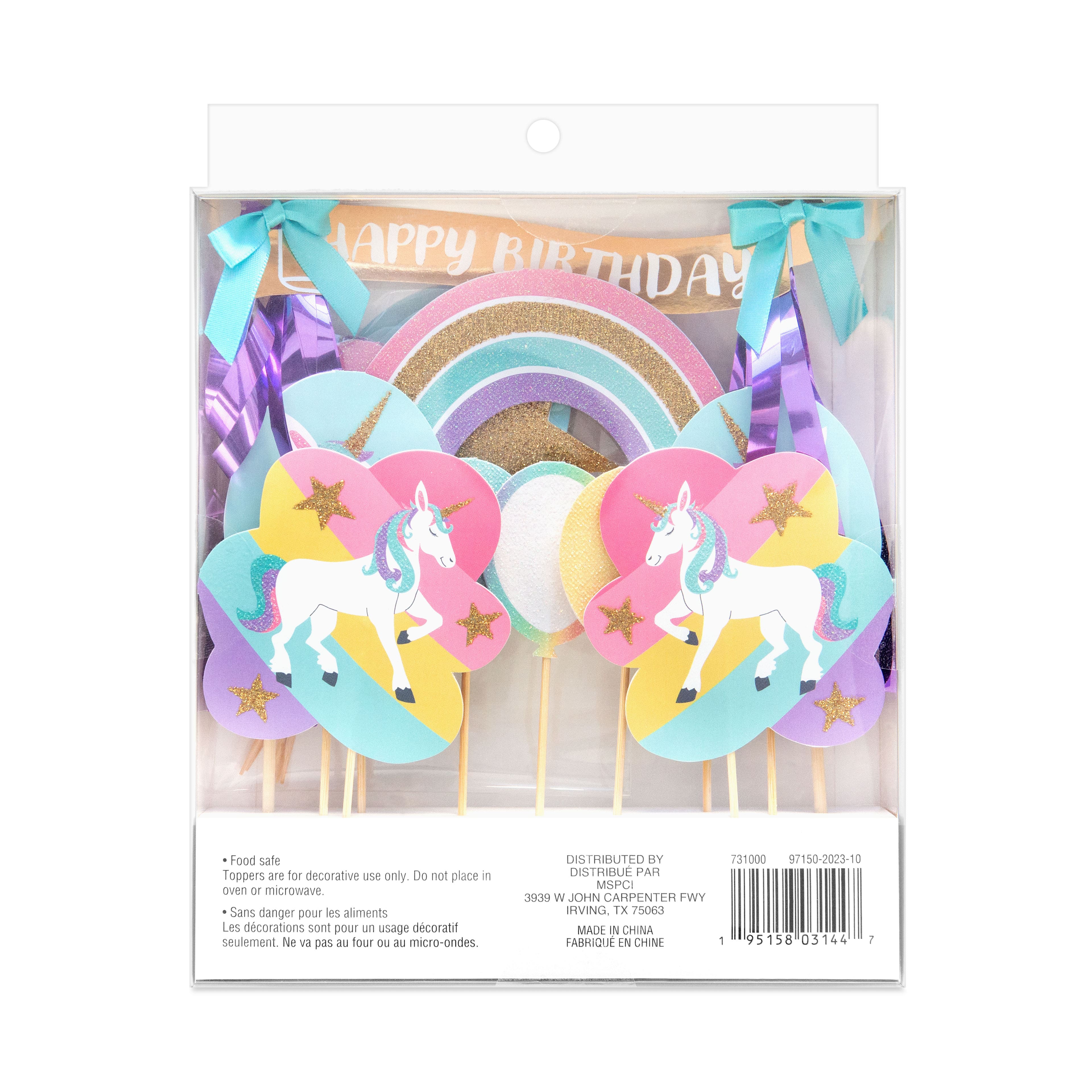 Unicorn Cake Topper Set by Celebrate It&#x2122;