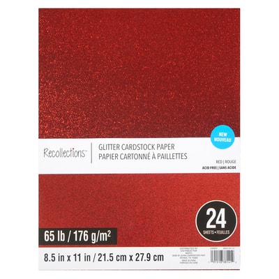 Red Glitter Cardstock, Cherry Glitter Cardstock, Heavy Glitter Cardstock,  12x12, Crafasso, Craft Supplies, 