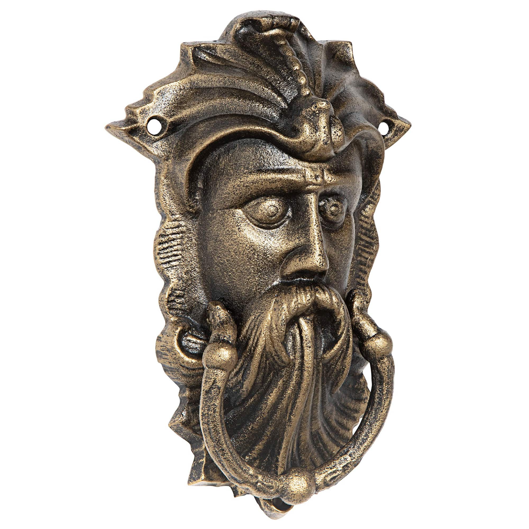 Design Toscano 10&#x22; Sutherland House Greenman Authentic Foundry Iron Door Knocker