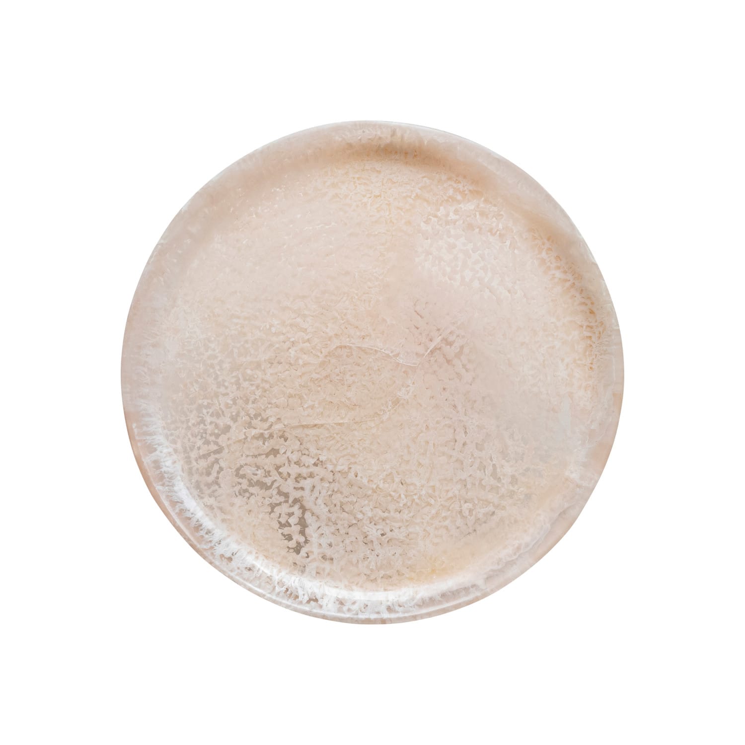 Hello Honey® 11" Blush Pink Matte Marbled Food Pedestal