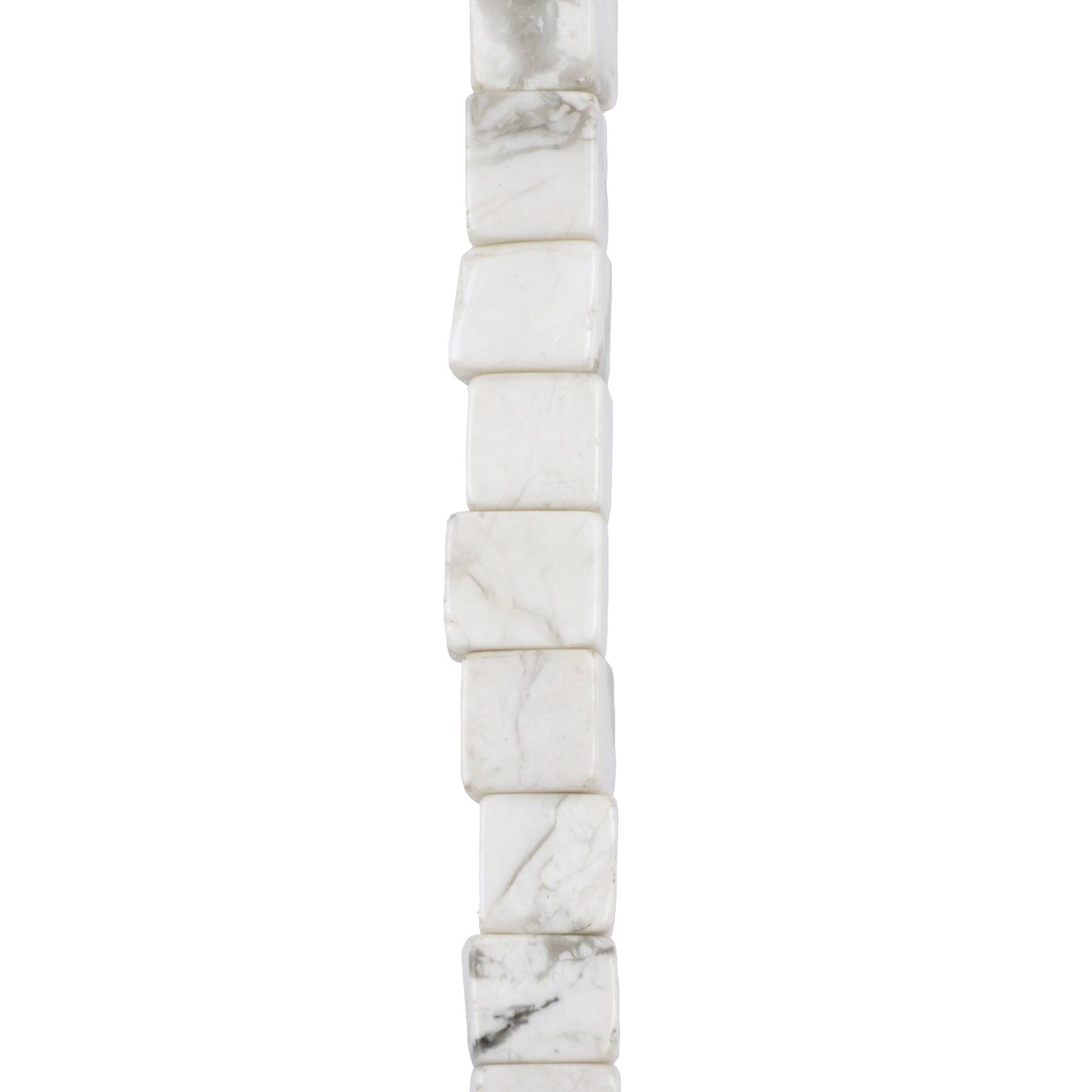 White Howlite Cube Beads, 4mm by Bead Landing&#x2122;