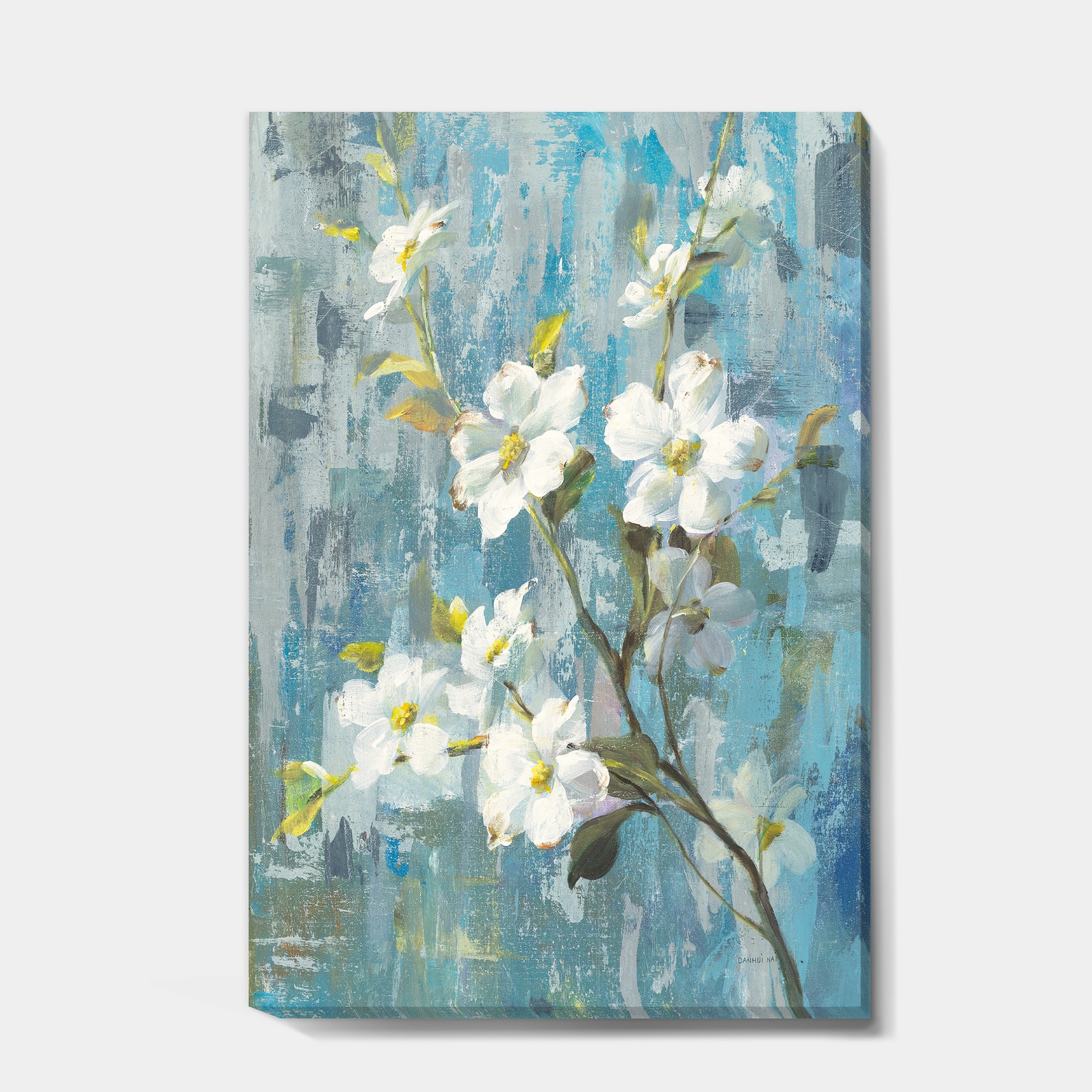 Designart - Pastel Magnolia II - Floral &#x26; Botanical Premium Canvas Wall Art