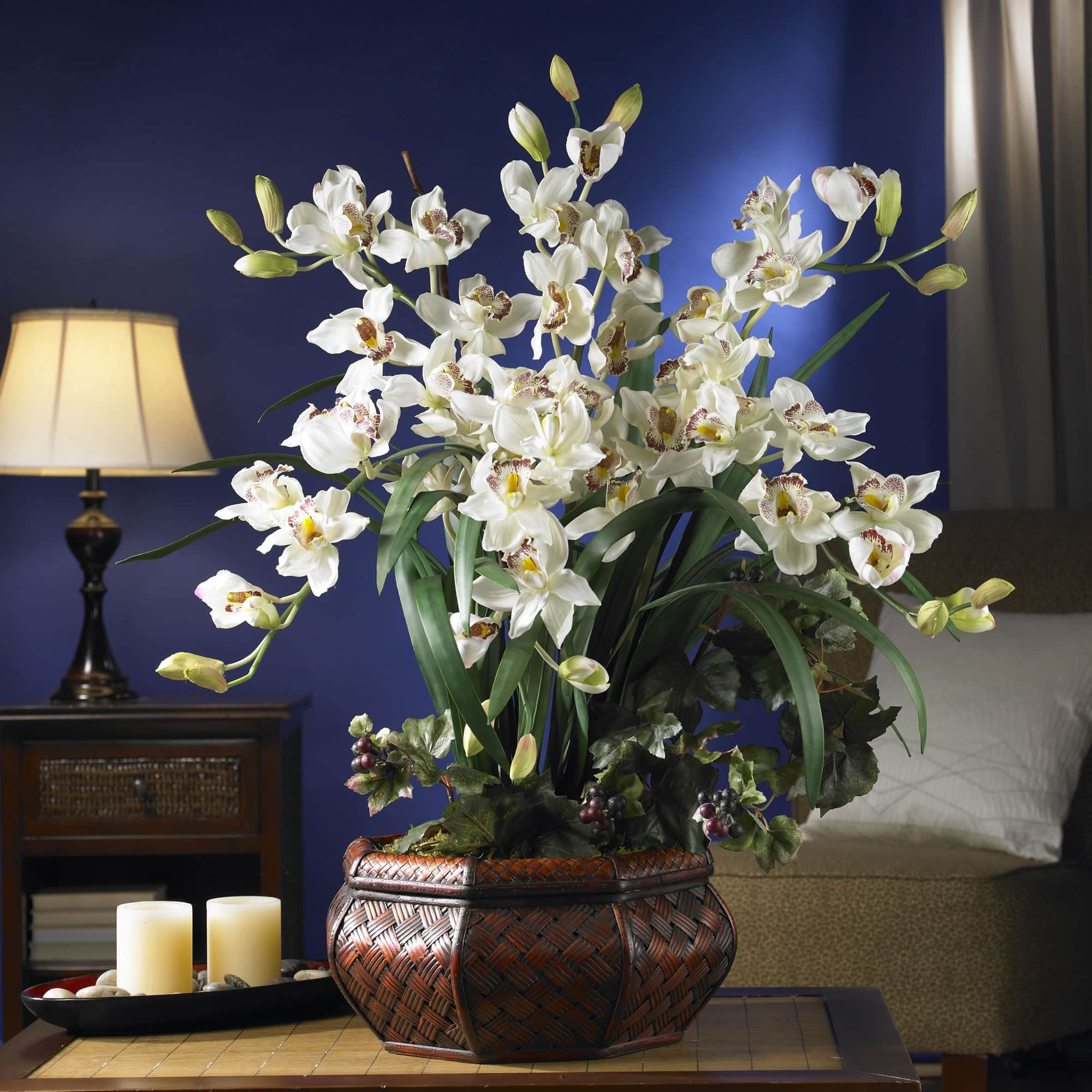 3ft. Orchid Arrangement in Decorative Vase