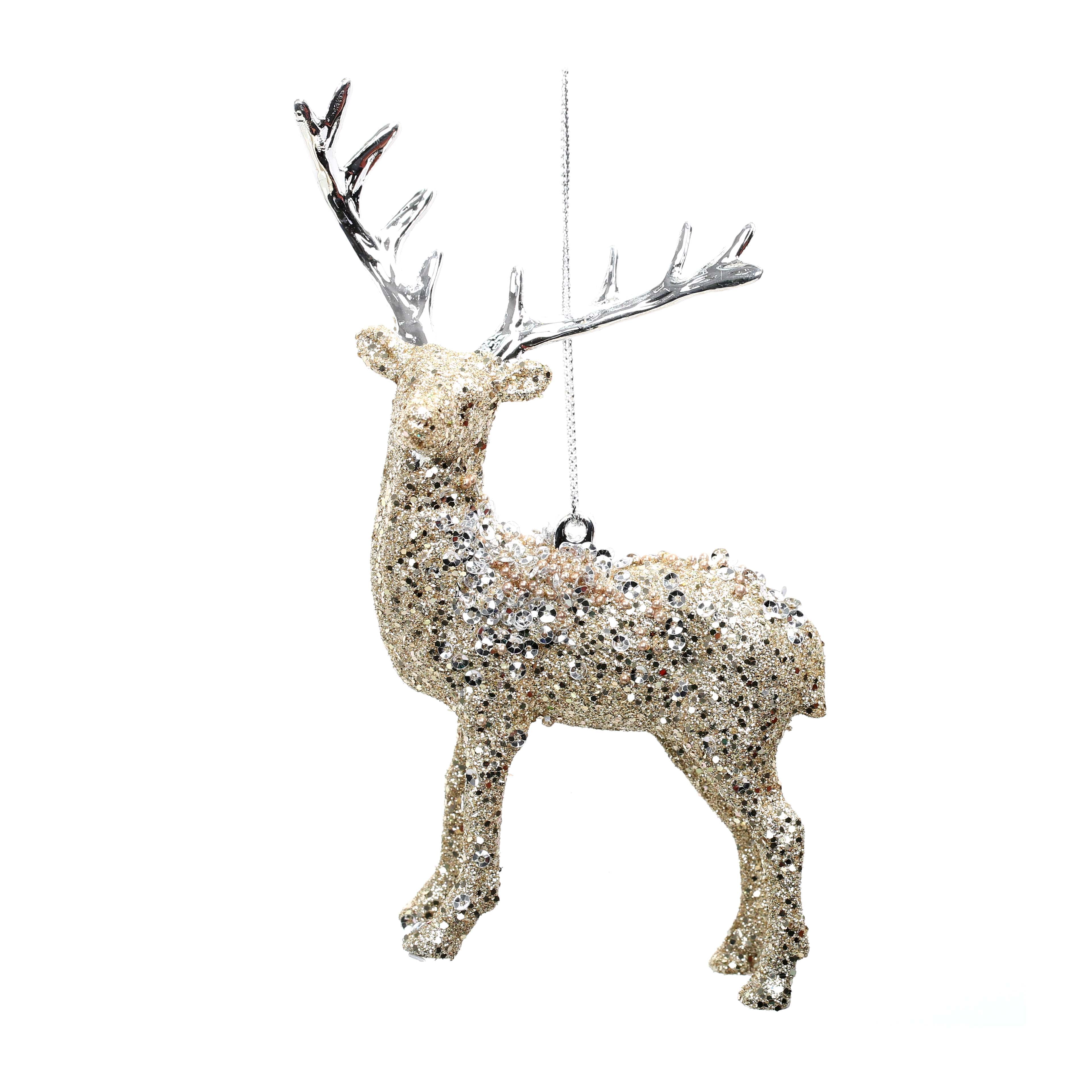 3 Pack 6&#x22; Reindeer Shatterproof Ornaments by Ashland&#xAE;