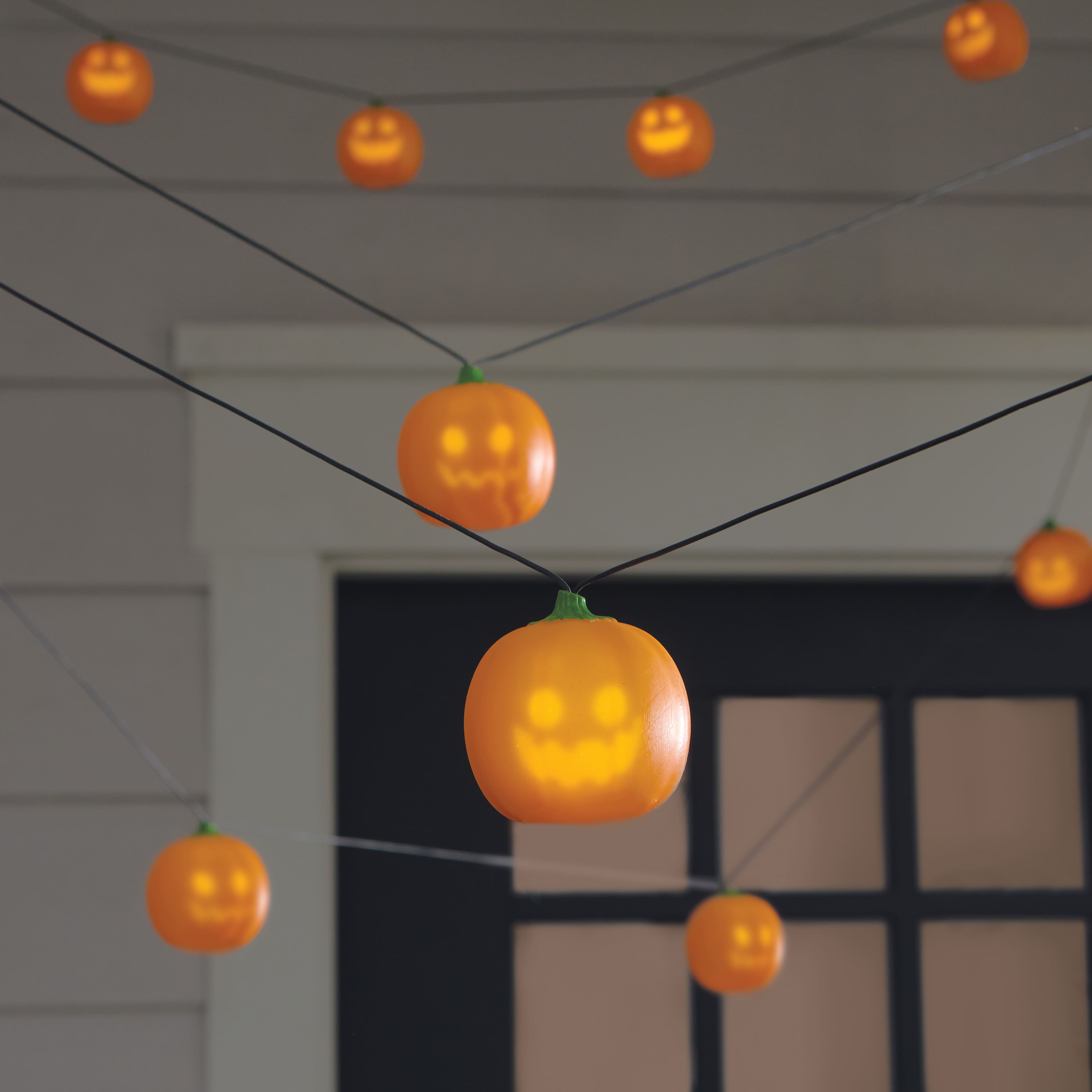 6ct. Animated Jack-O&#x27;-Lantern LED String Lights by Ashland&#xAE;