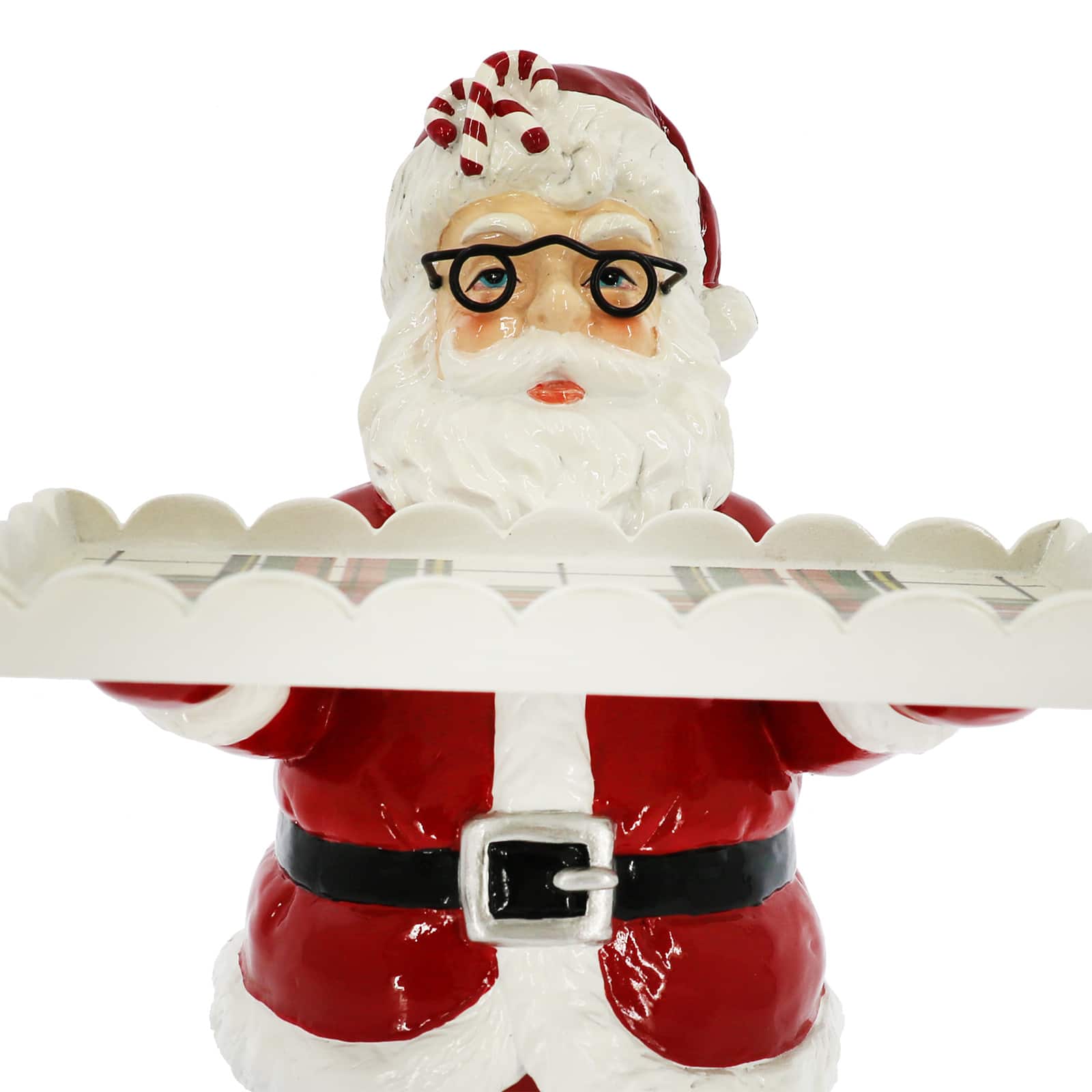 11.5&#x22; Santa Holding a Tray Tabletop D&#xE9;cor by Ashland&#xAE;