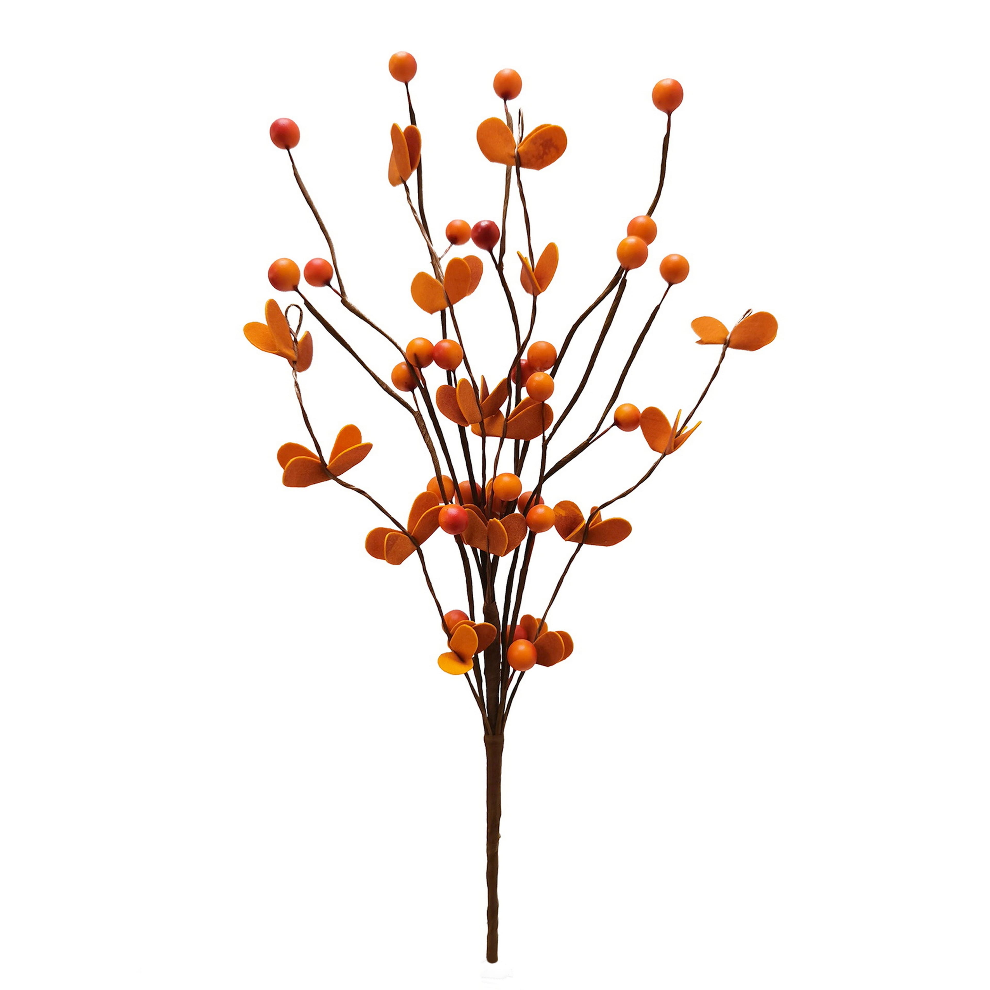 13&#x22; Orange Berry &#x26; Leaf Pick by Ashland&#xAE;