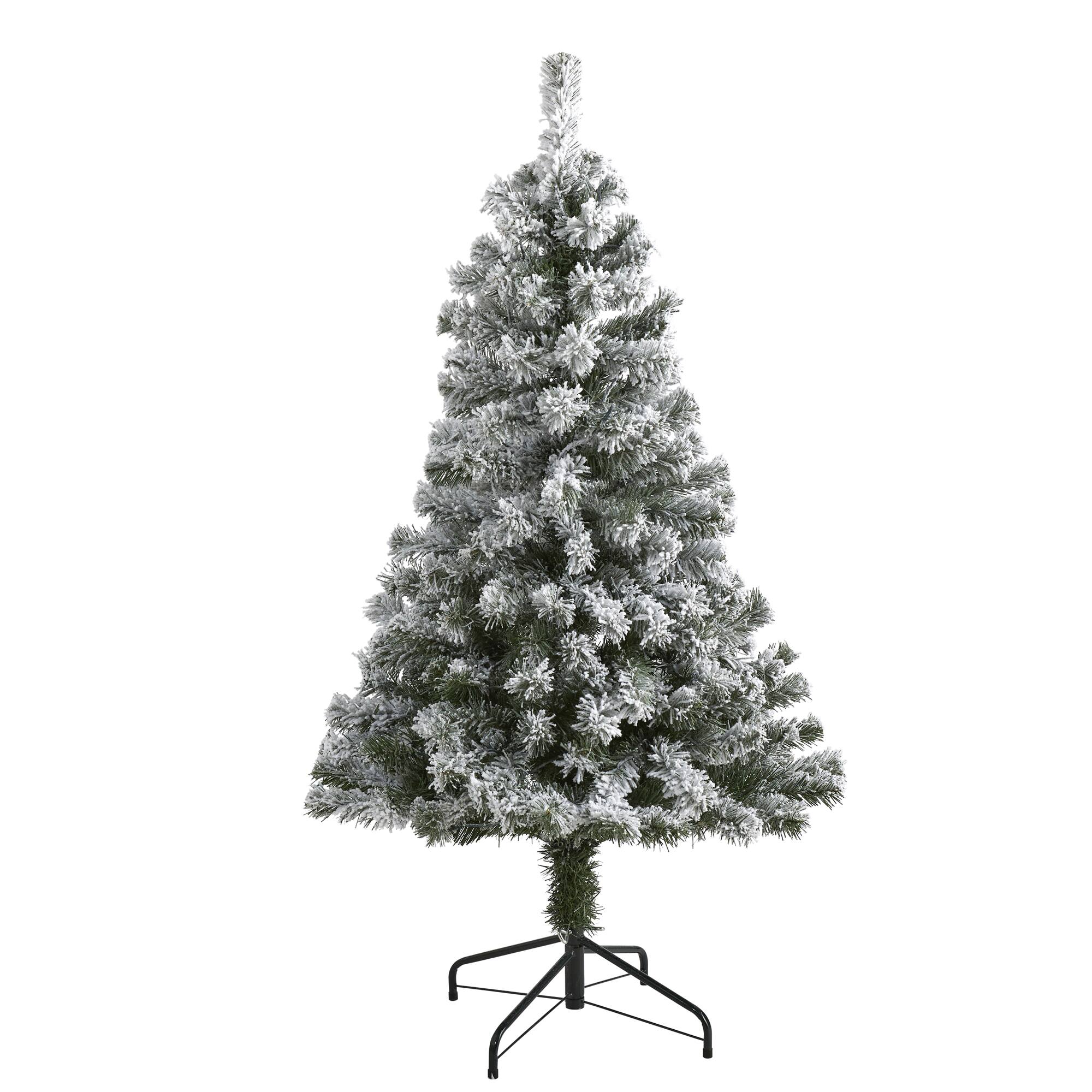4ft. Unlit Flocked West Virginia Fir Artificial Christmas Tree