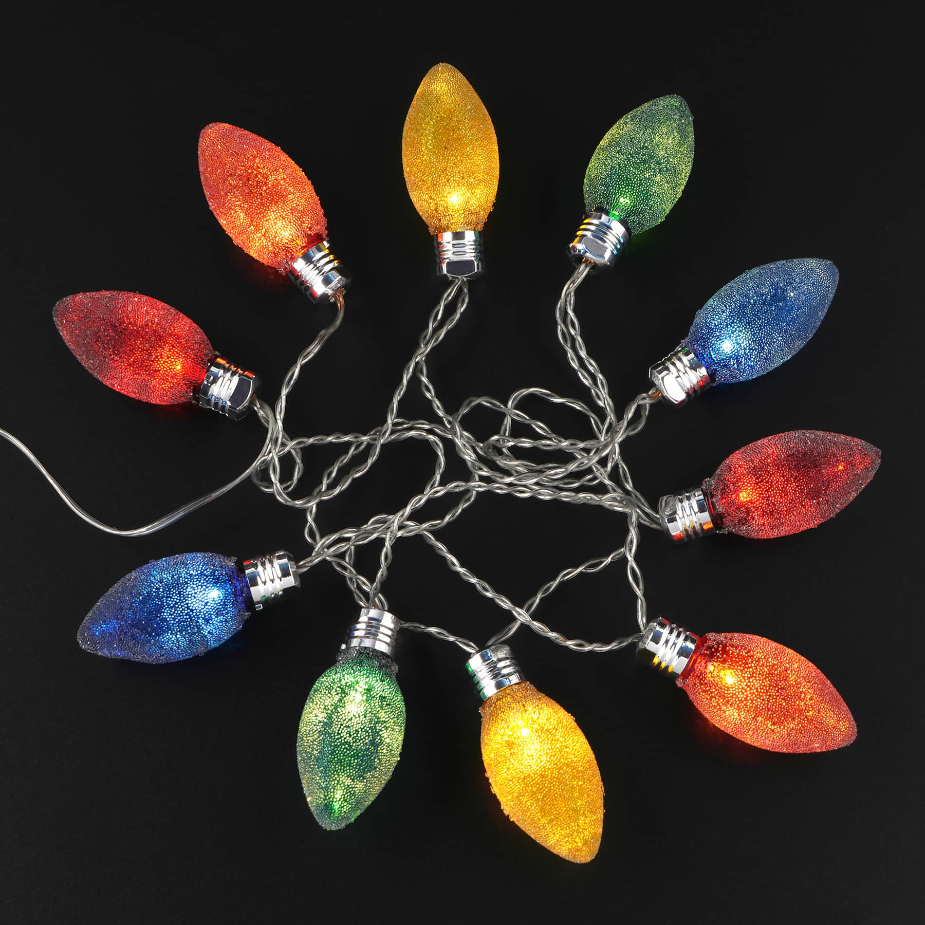 6ft. Multicolor C9 Frosted Bulbs LED String Lights by Ashland&#xAE;