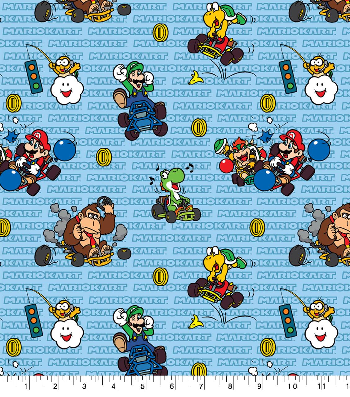 Nintendo&#xAE; Mario Kart Cotton Fabric