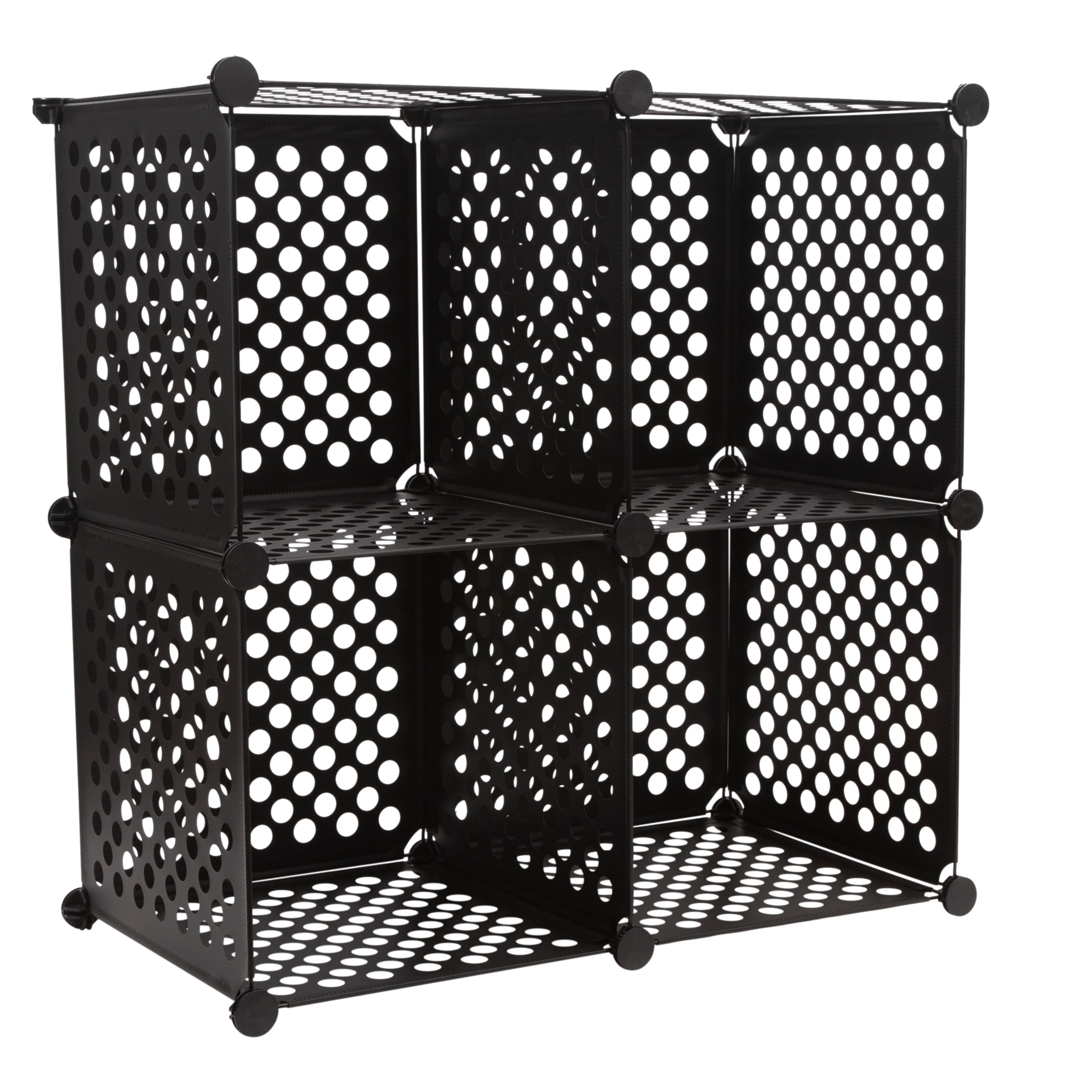 Organize It All Black Stacking Cubes, 4ct.