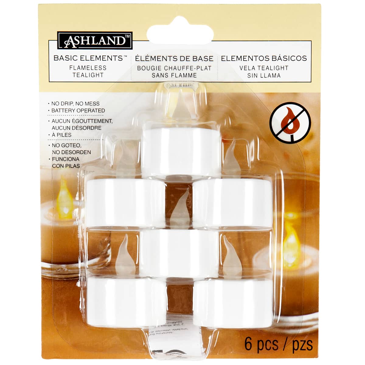 24 Packs: 6 ct. (144 total) Basic Elements™ LED Tea Lights