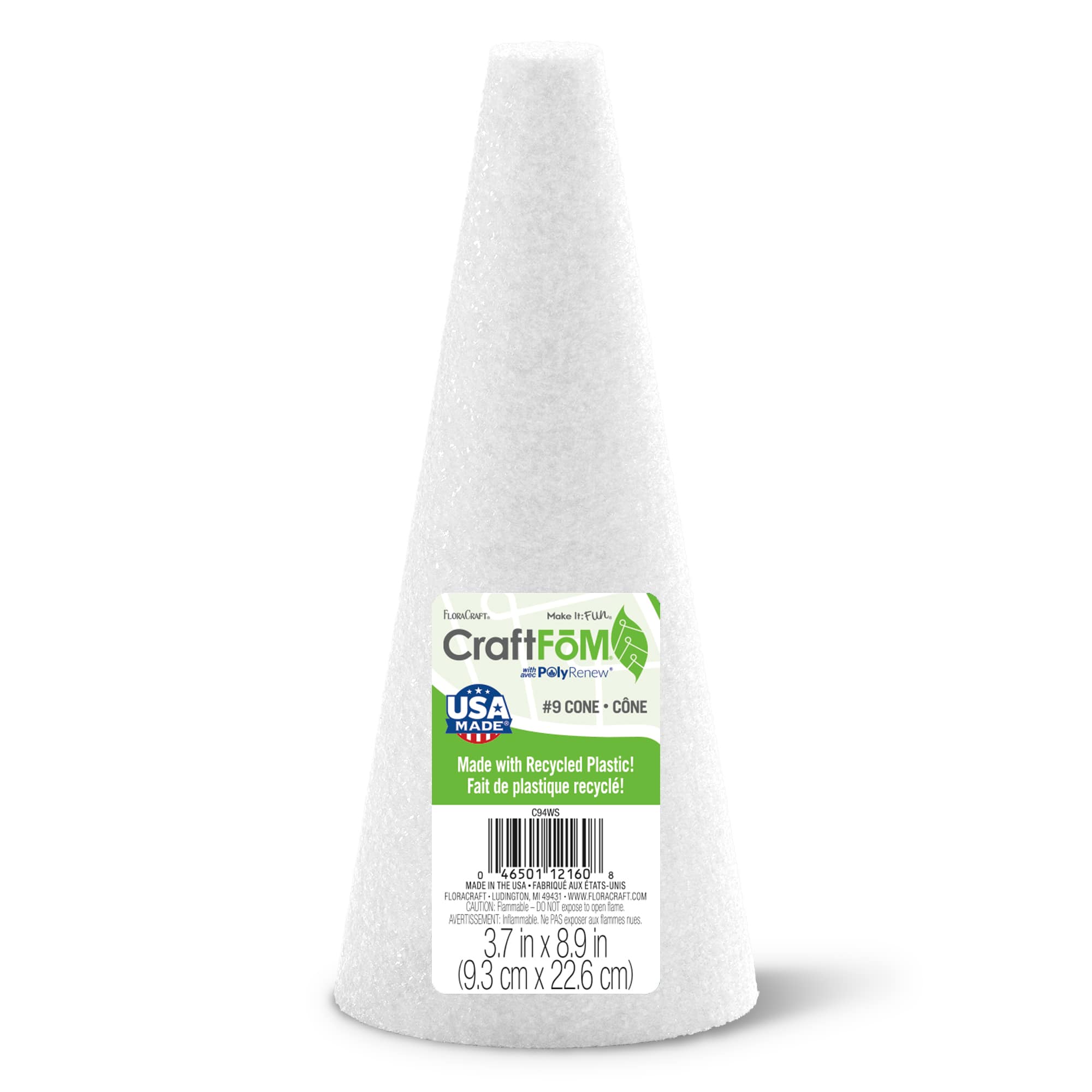 FloraCraft&#xAE; CraftF&#x14D;M Cone White