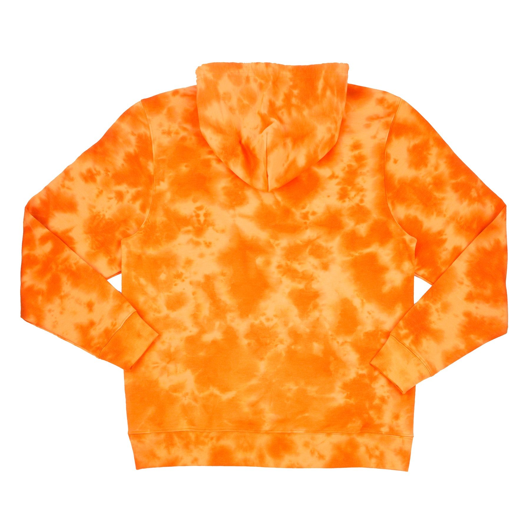 Orange Tie Dye Jack-o&#x27;-Lantern Face Adult Pullover Hooded Sweatshirt by Celebrate It&#x2122;