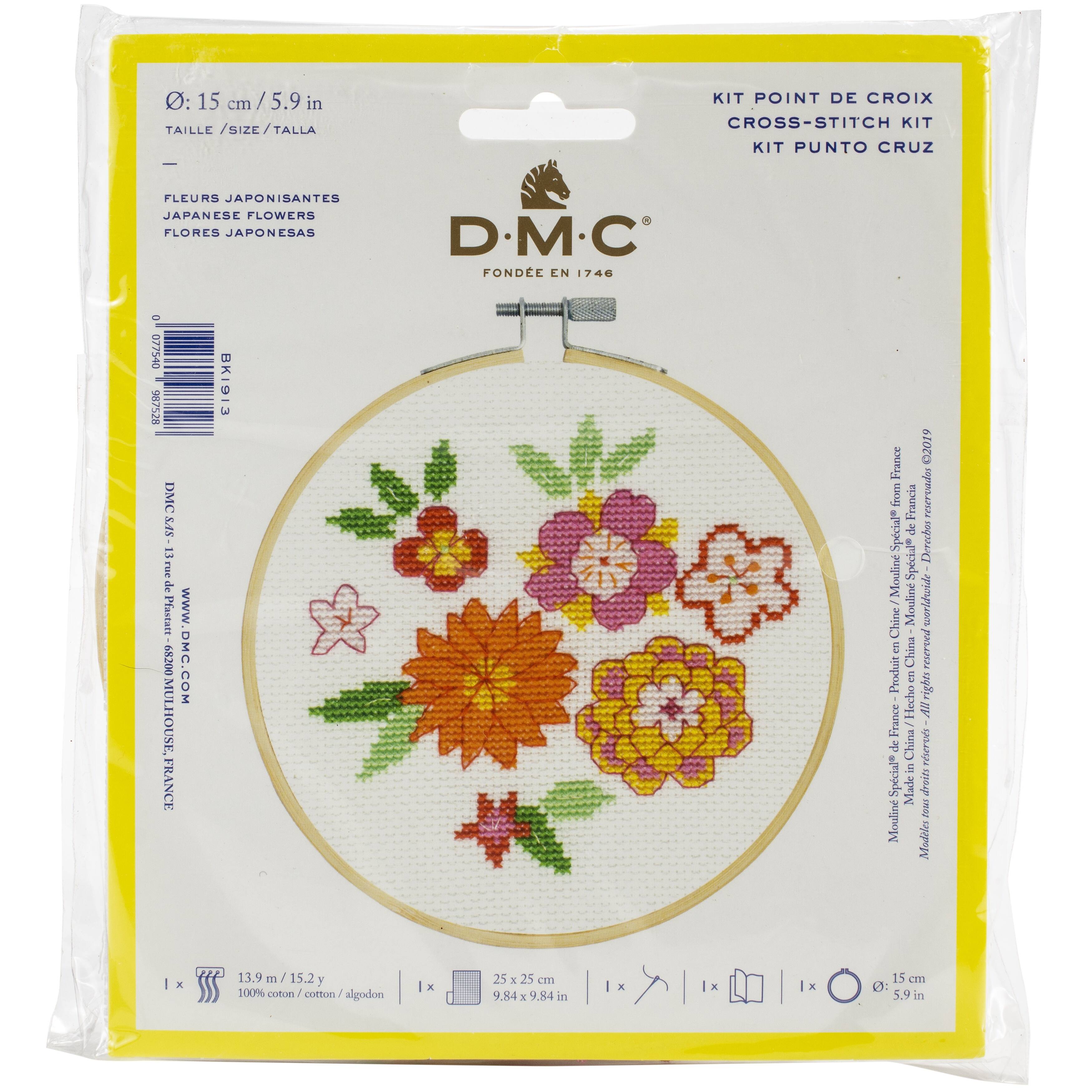 DMC&#xAE; Japanese Flowers Cross Stitch Kit