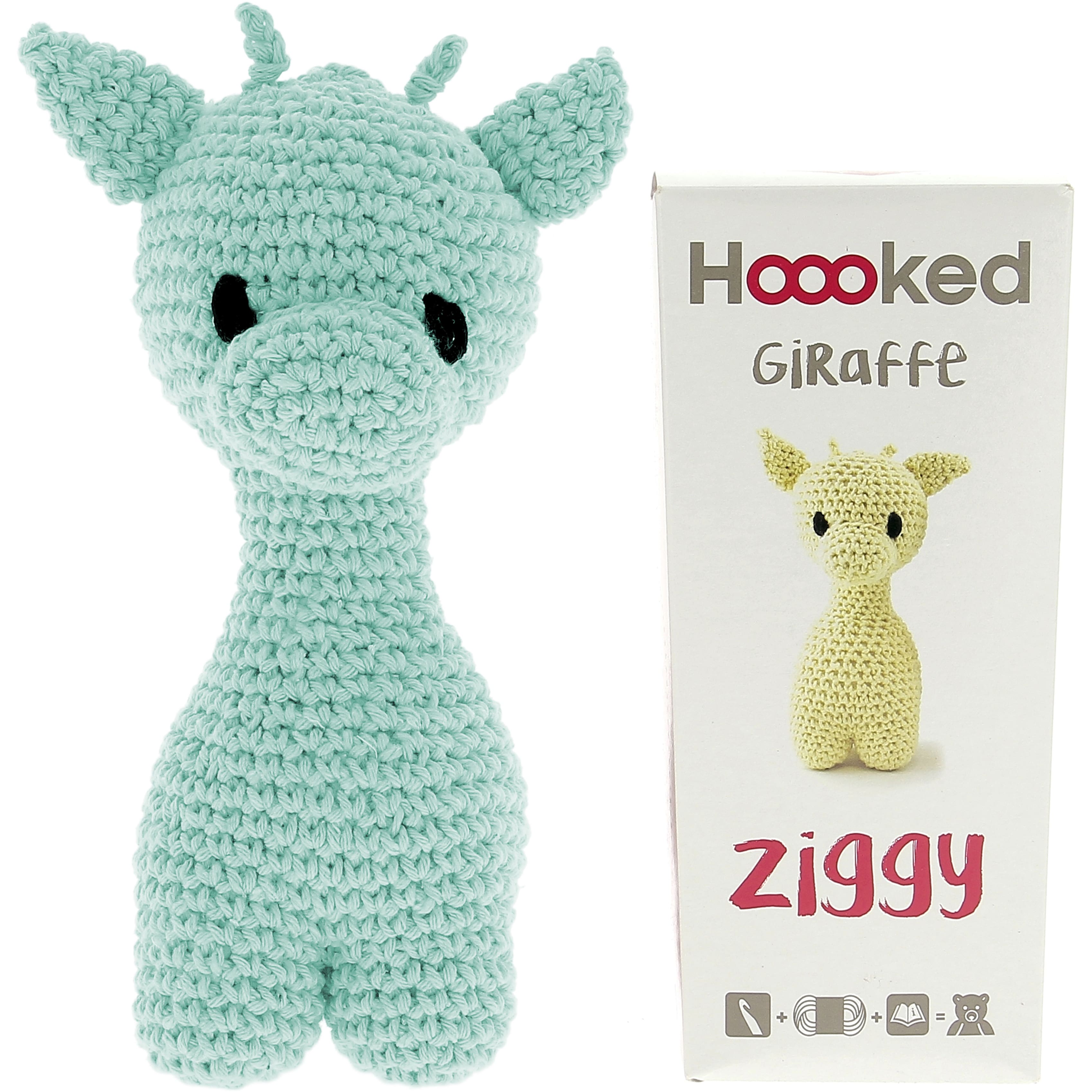 Hoooked DIY Ziggy the Green Giraffe Eco Barbante Crochet Kit