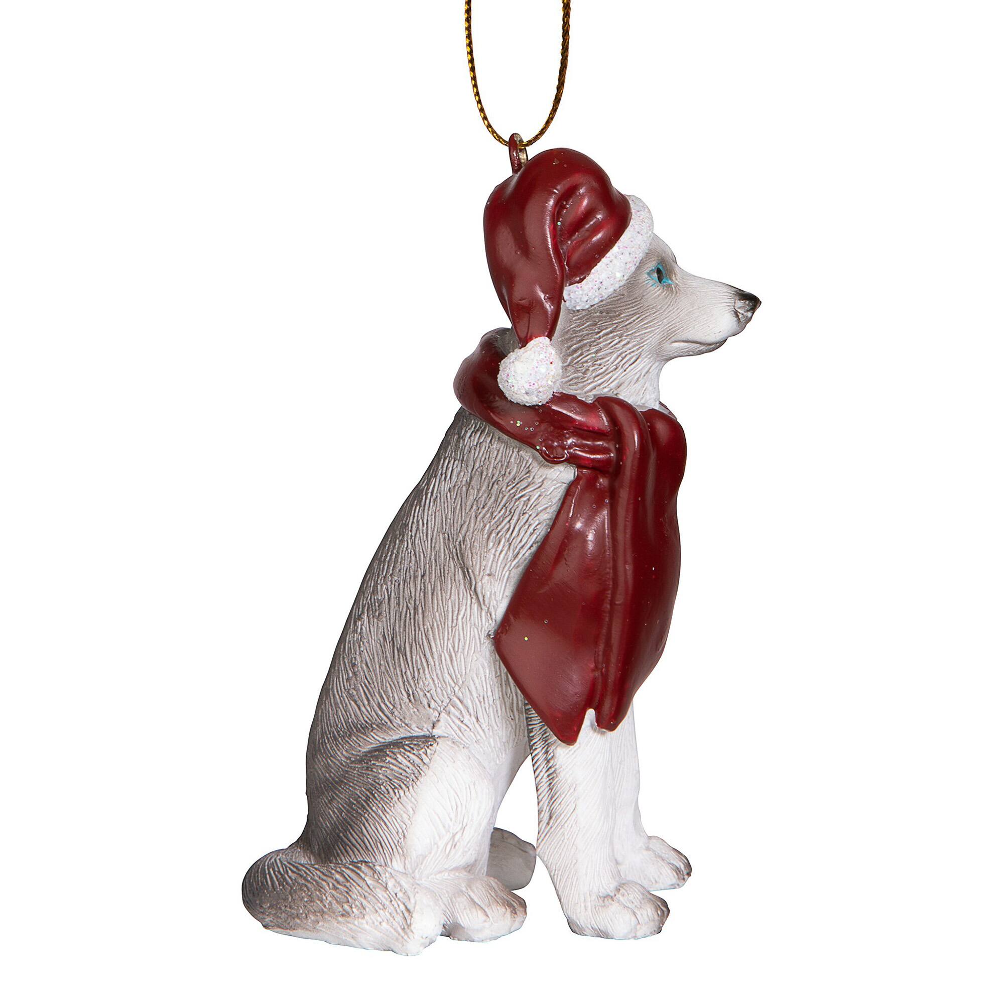 Design Toscano 3.5" Siberian Husky Ornament Sculpture