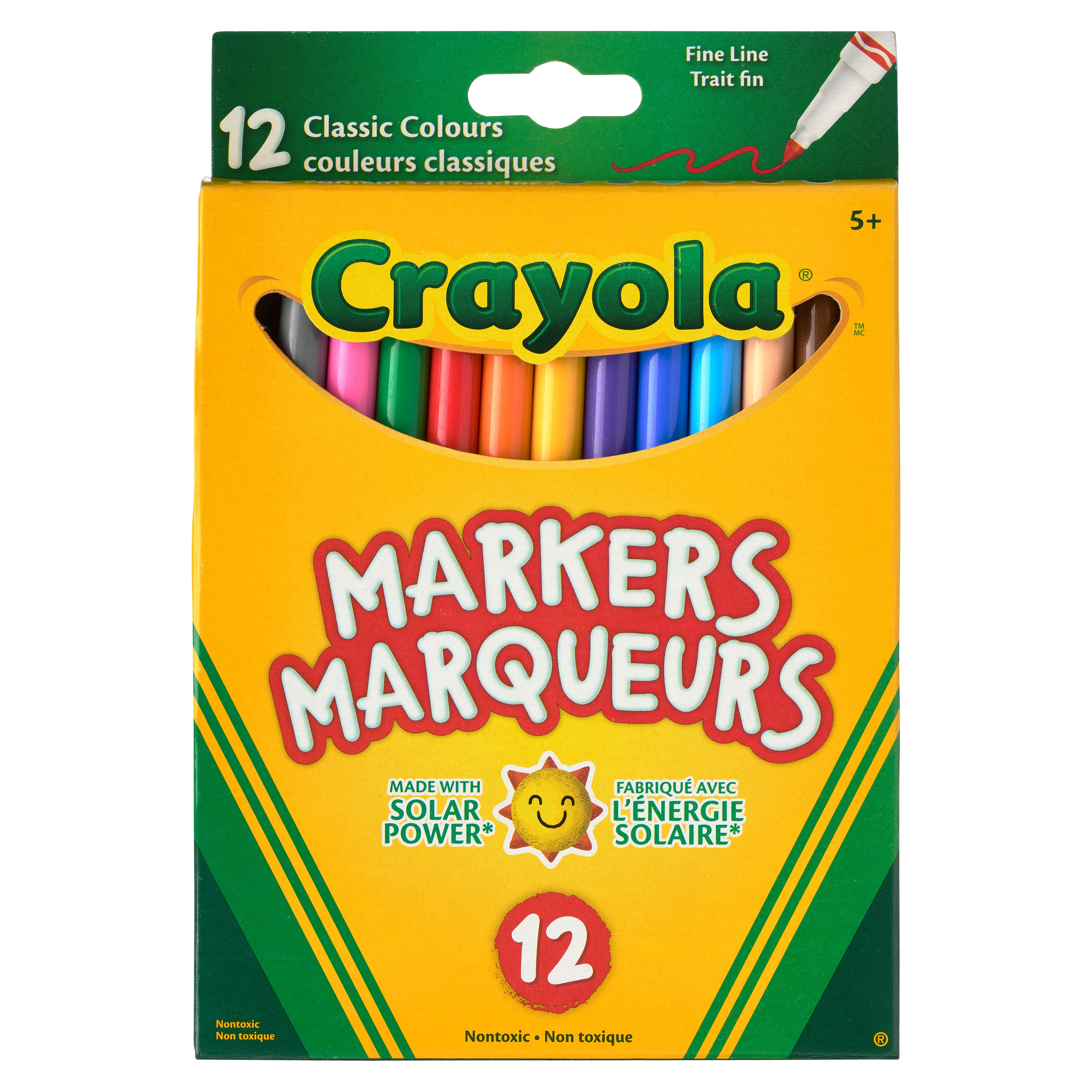 Marqueurs à pointe fine classiques de Crayola