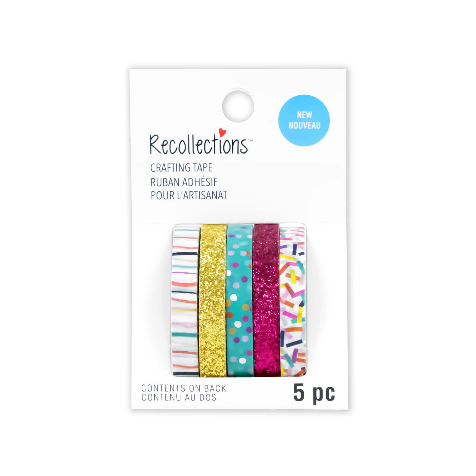 12 Pack: Confetti Glitter Crafting Tape Set by Recollections™