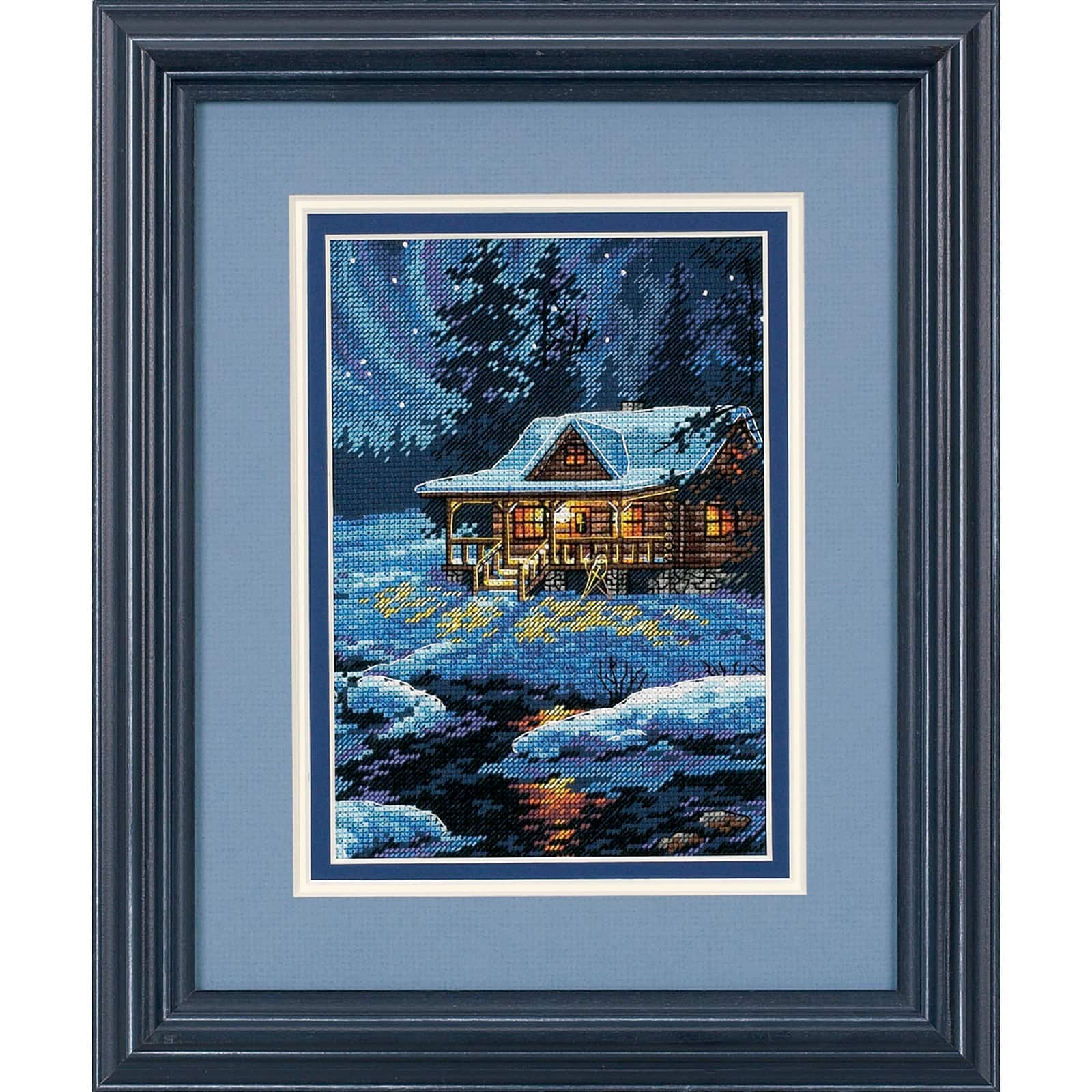 Dimensions® Moonlit Cabin Counted Cross Stitch Kit | Michaels