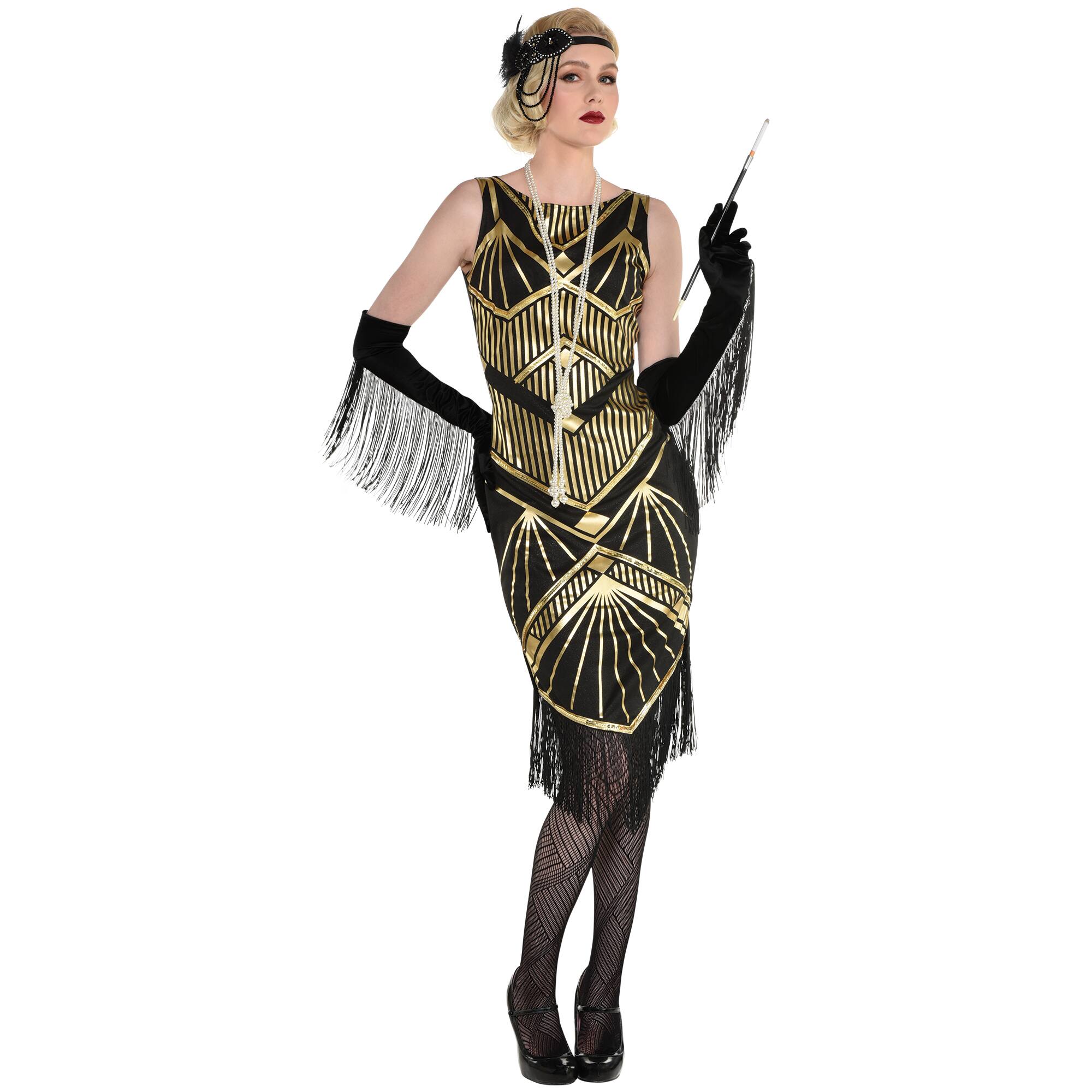 Roaring 20&#x27;s Art Deco Flapper Adult Costume